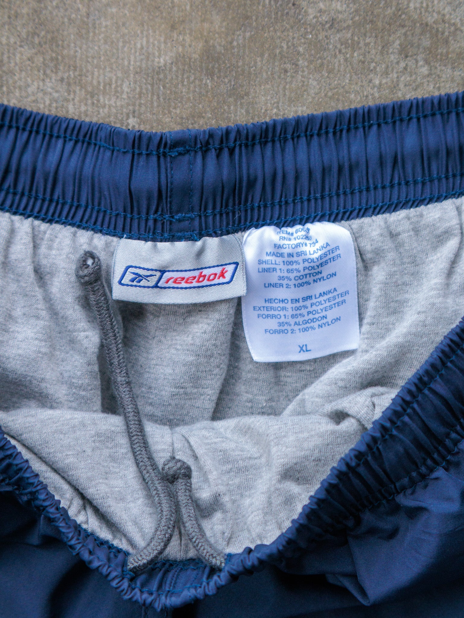 Vintage 00s Navy Reebok Track Pants (XL)
