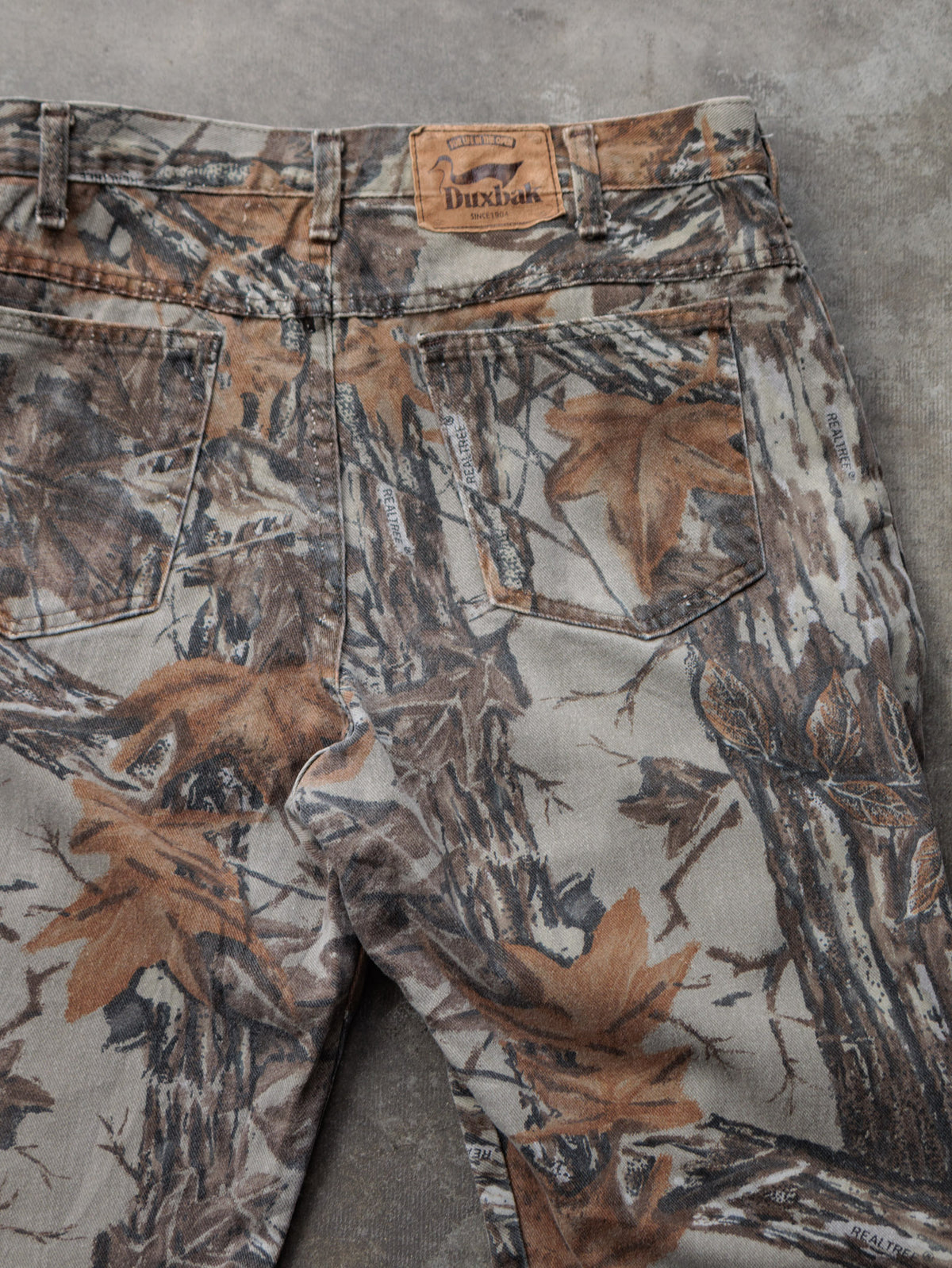 Vintage 90s Brown Realtree Camo Duxbak Pants (W34)