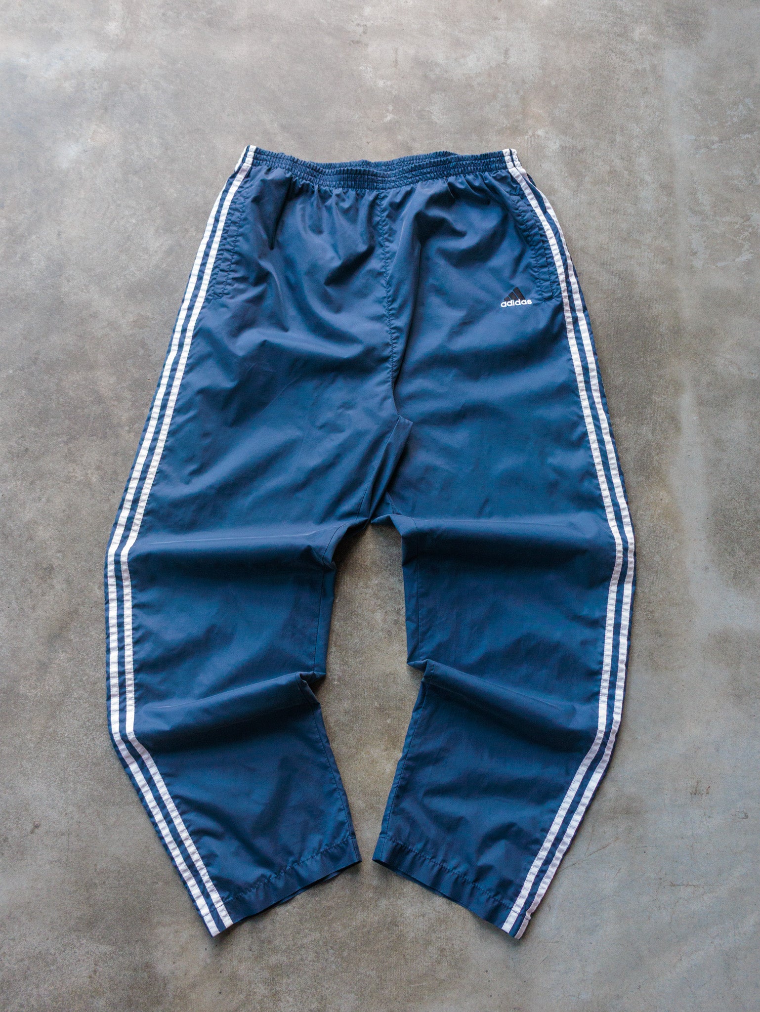 Vintage 90s Navy Adidas Track Pants (L)