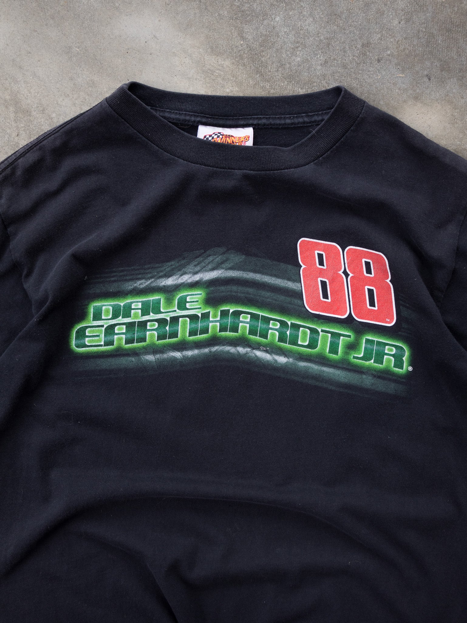 Vintage Black Dale Earnhardt Jr. Racing Tee (M)