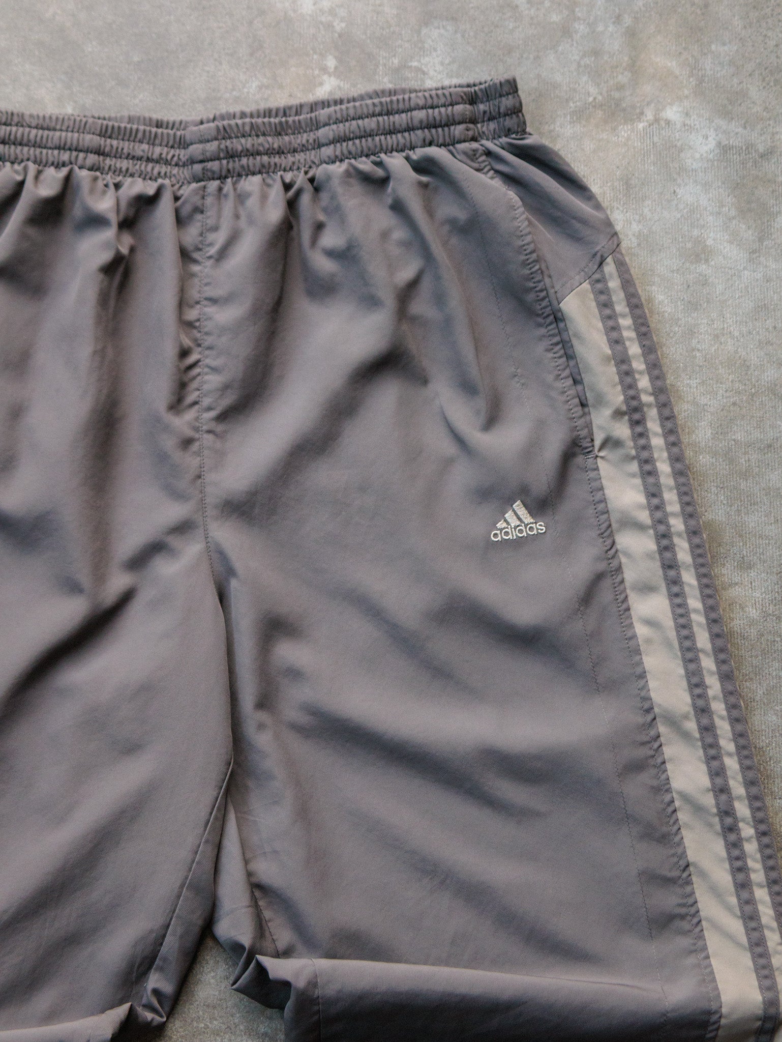 Vintage 00s Taupe Adidas Track Pants (XL)