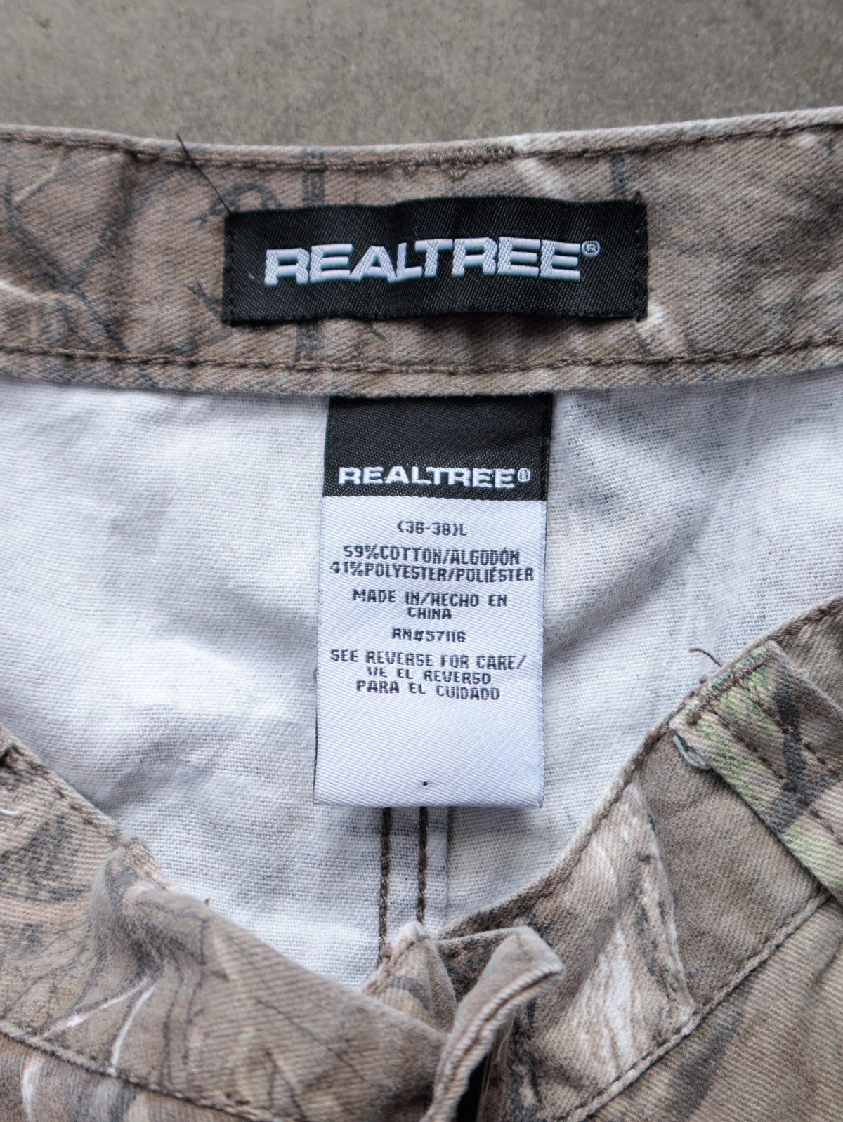 Vintage Brown Realtree Xtra Camo Cargo Pants (L)