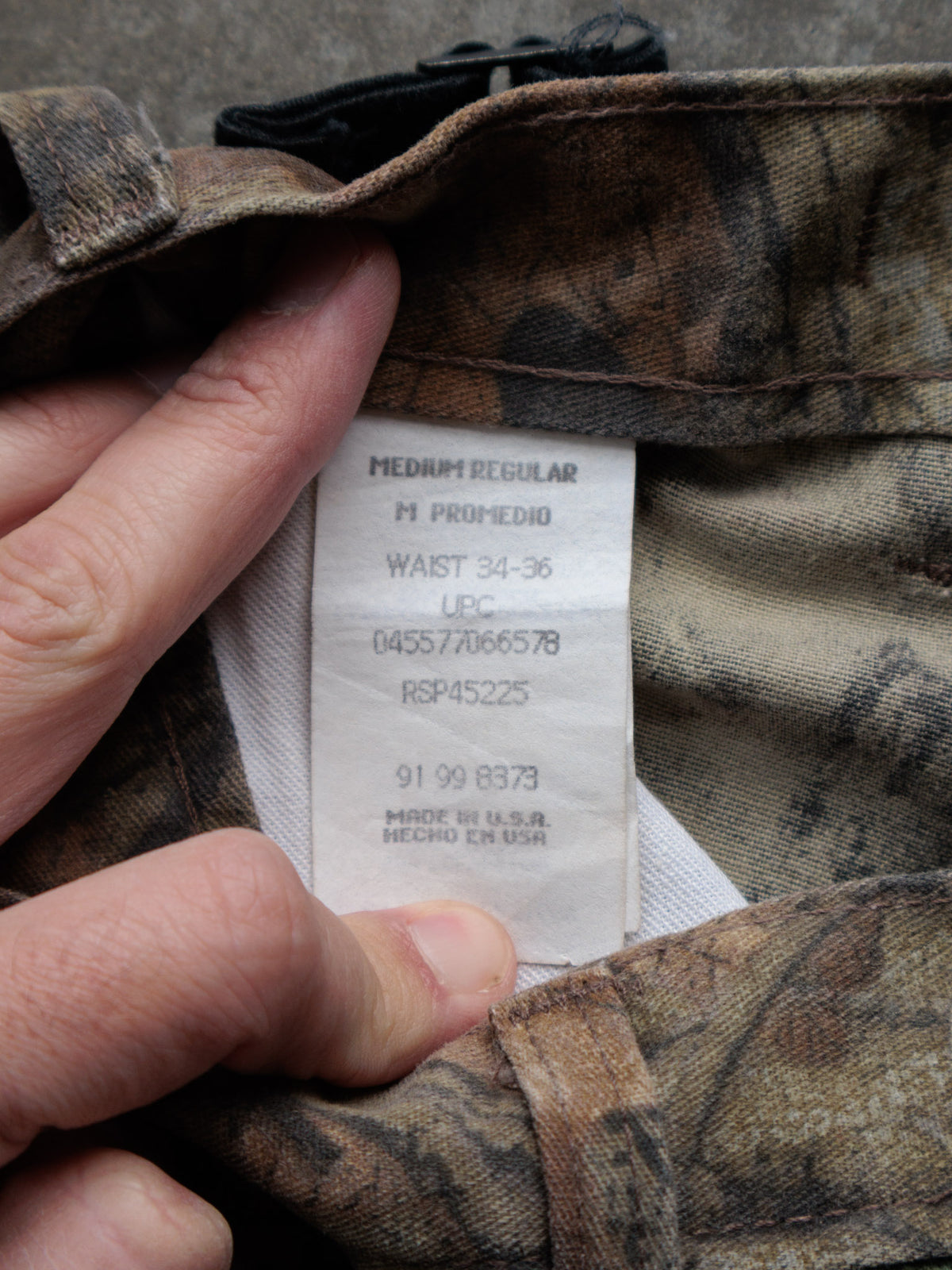 Vintage 90s Brown Advantage Timber Camo Liberty Cargo Pants (M)