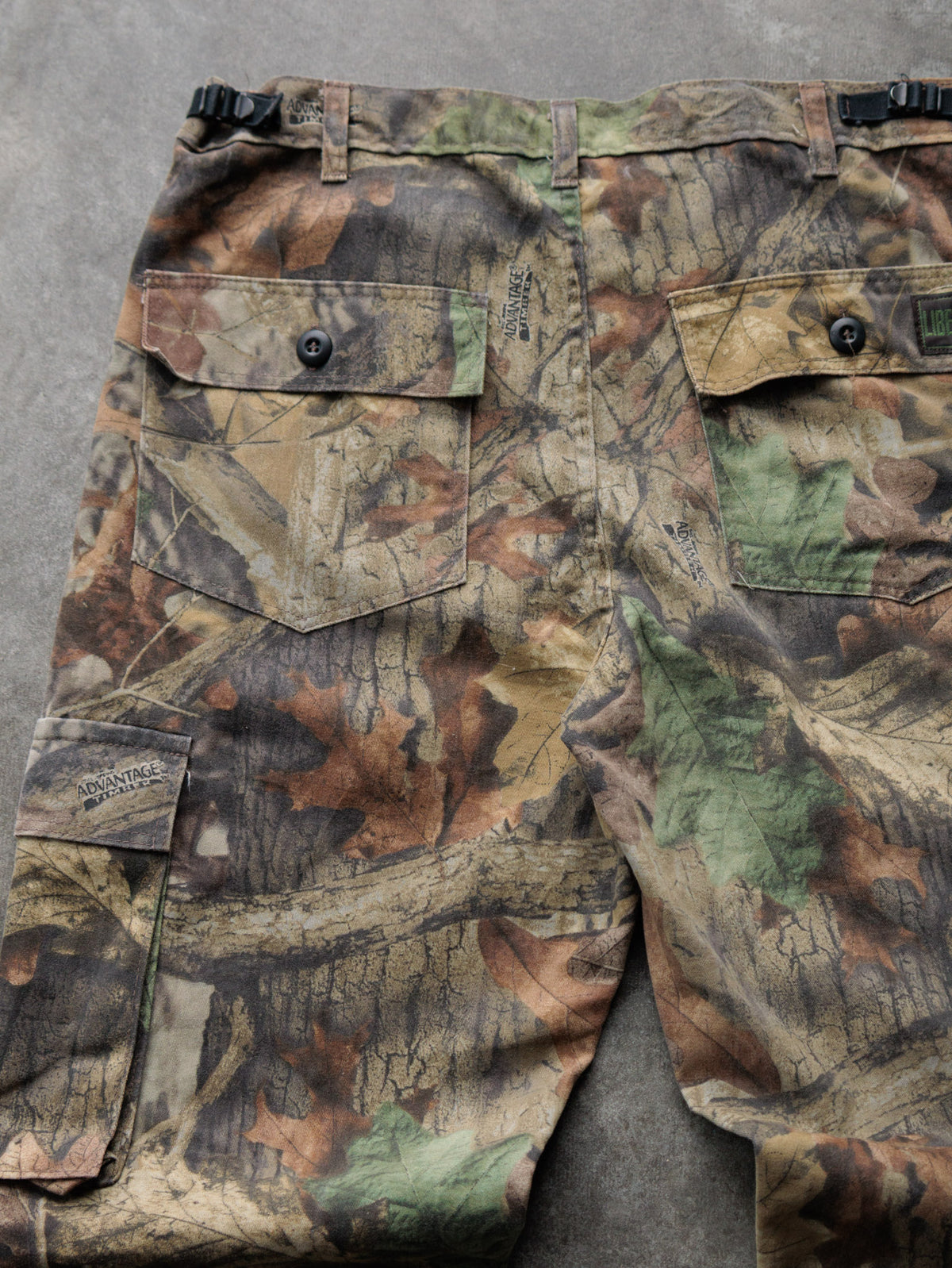 Vintage 90s Brown Advantage Timber Camo Liberty Cargo Pants (M)
