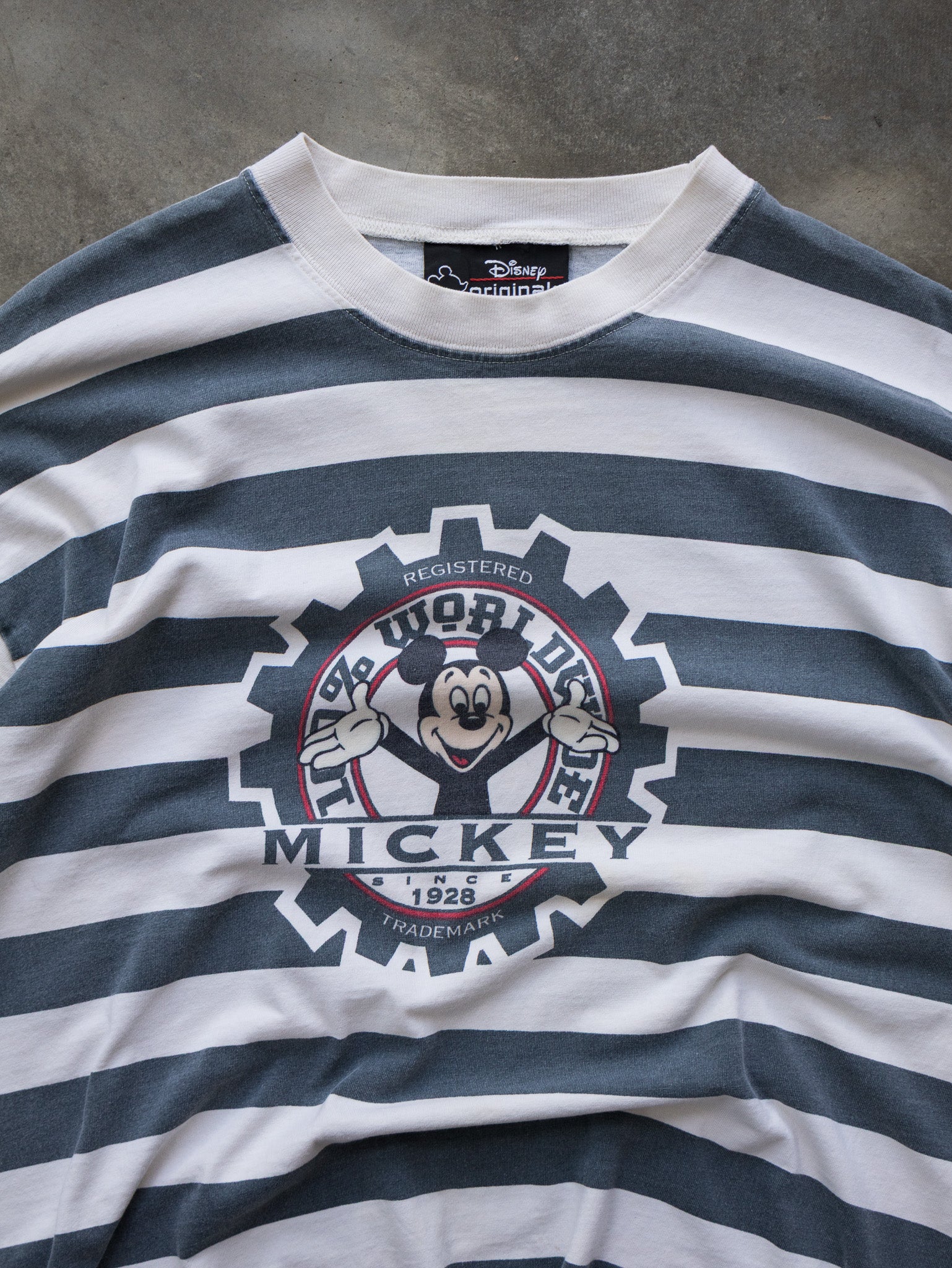 Vintage Grey Disney Originals Mickey Tee (L) - Main Image