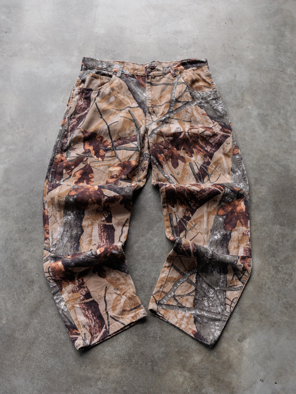 Vintage 00s Brown Camo Wrangler Pants (W36)