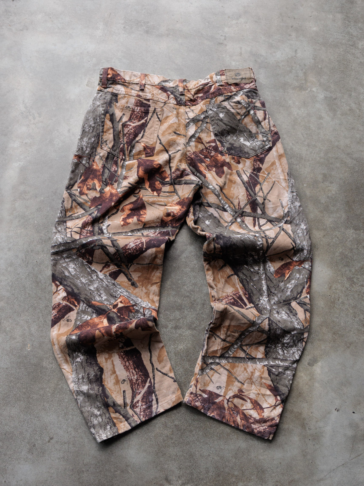 Vintage 00s Brown Camo Wrangler Pants (W36)