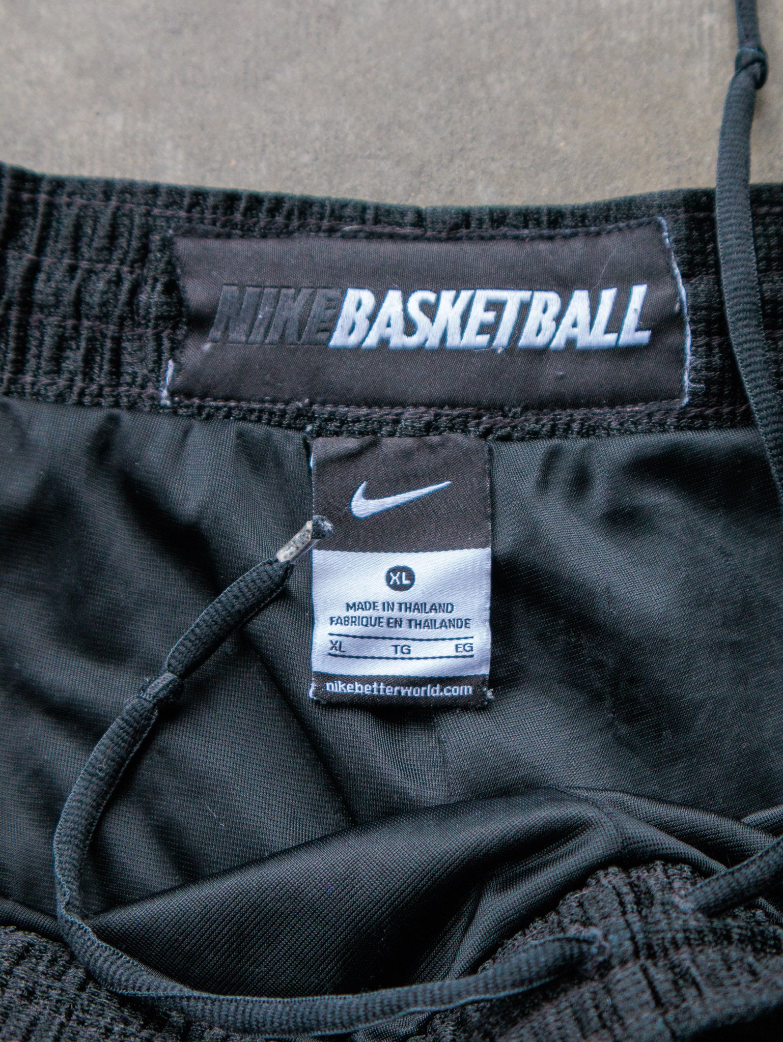 Vintage Black Nike Basketball Shorts (XL)