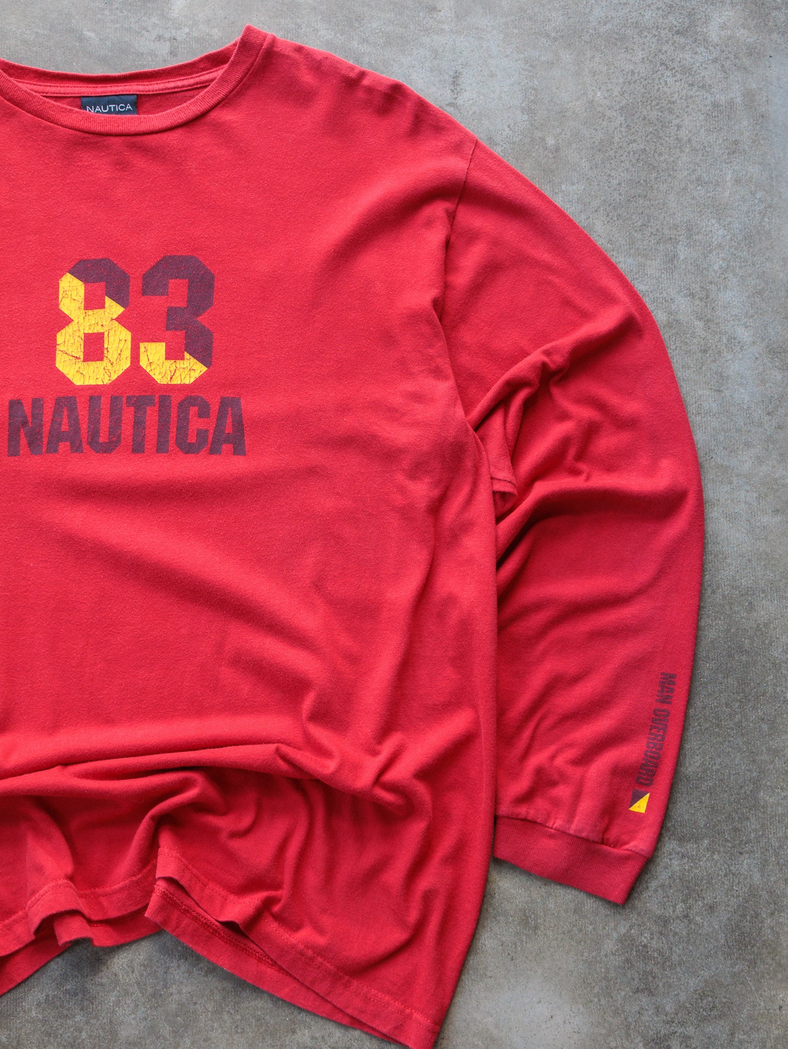 Vintage Red Nautica Long Sleeve (L)
