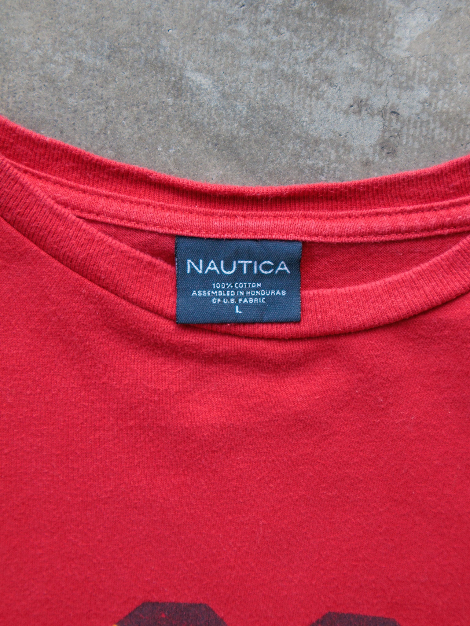 Vintage Red Nautica Long Sleeve (L)
