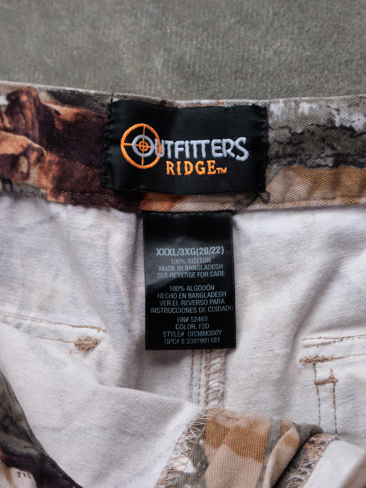 Vintage 00s Brown Camo Outfitters Ridge Cargo Pants (3XL)