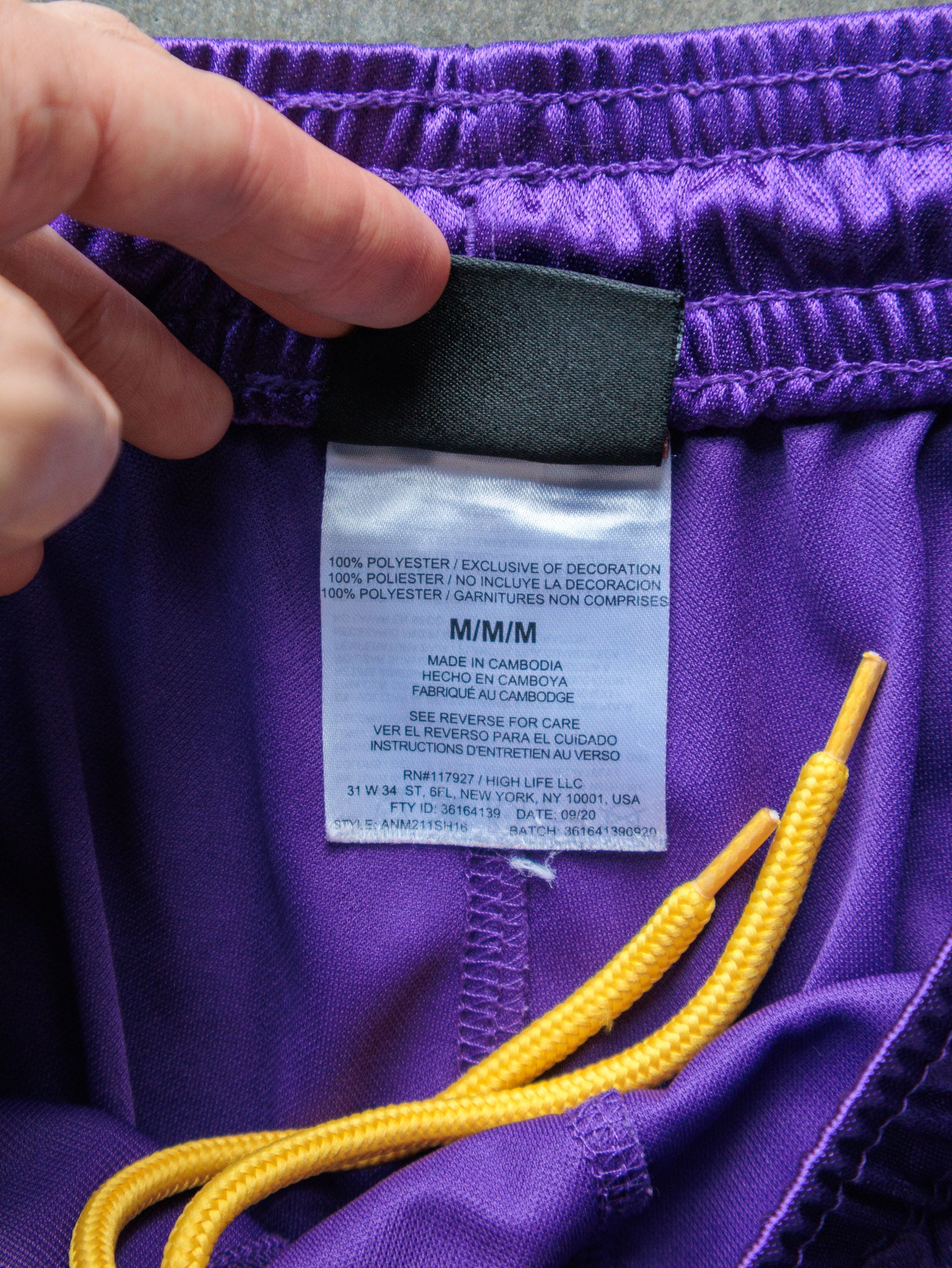 Vintage Purple AND1 Basketball Shorts (M)
