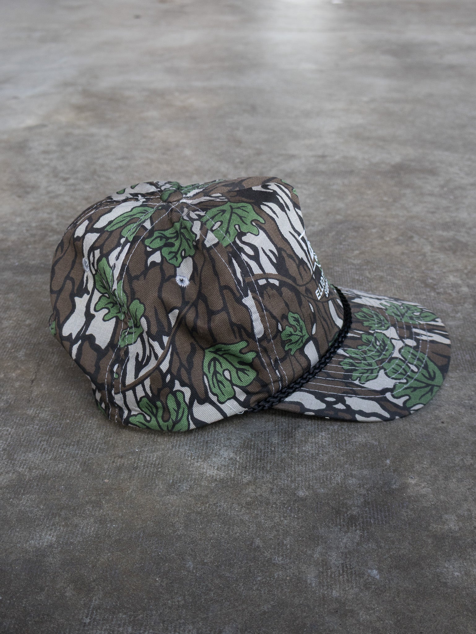 Vintage Real Tree Camo Elliott Electric Supply Trucker Hat