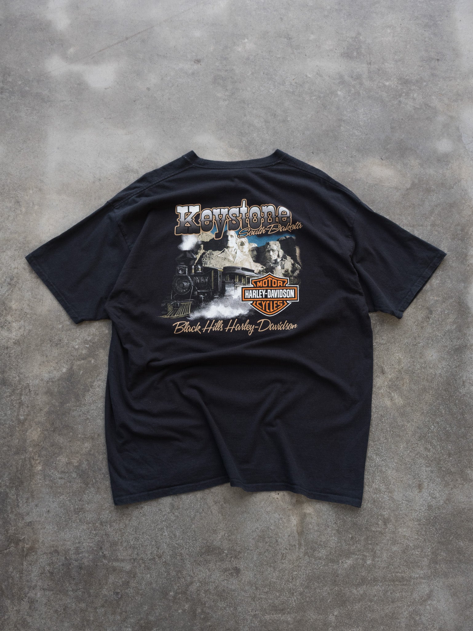 Vintage 2013 Black Harley-Davidson Sturgis Tee (2XL)