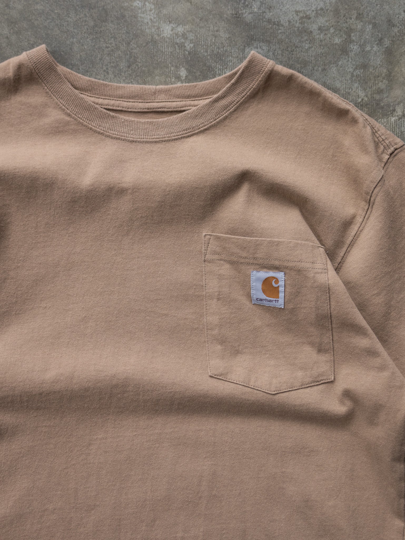 Vintage Tan Carhartt Pocket Tee (S)