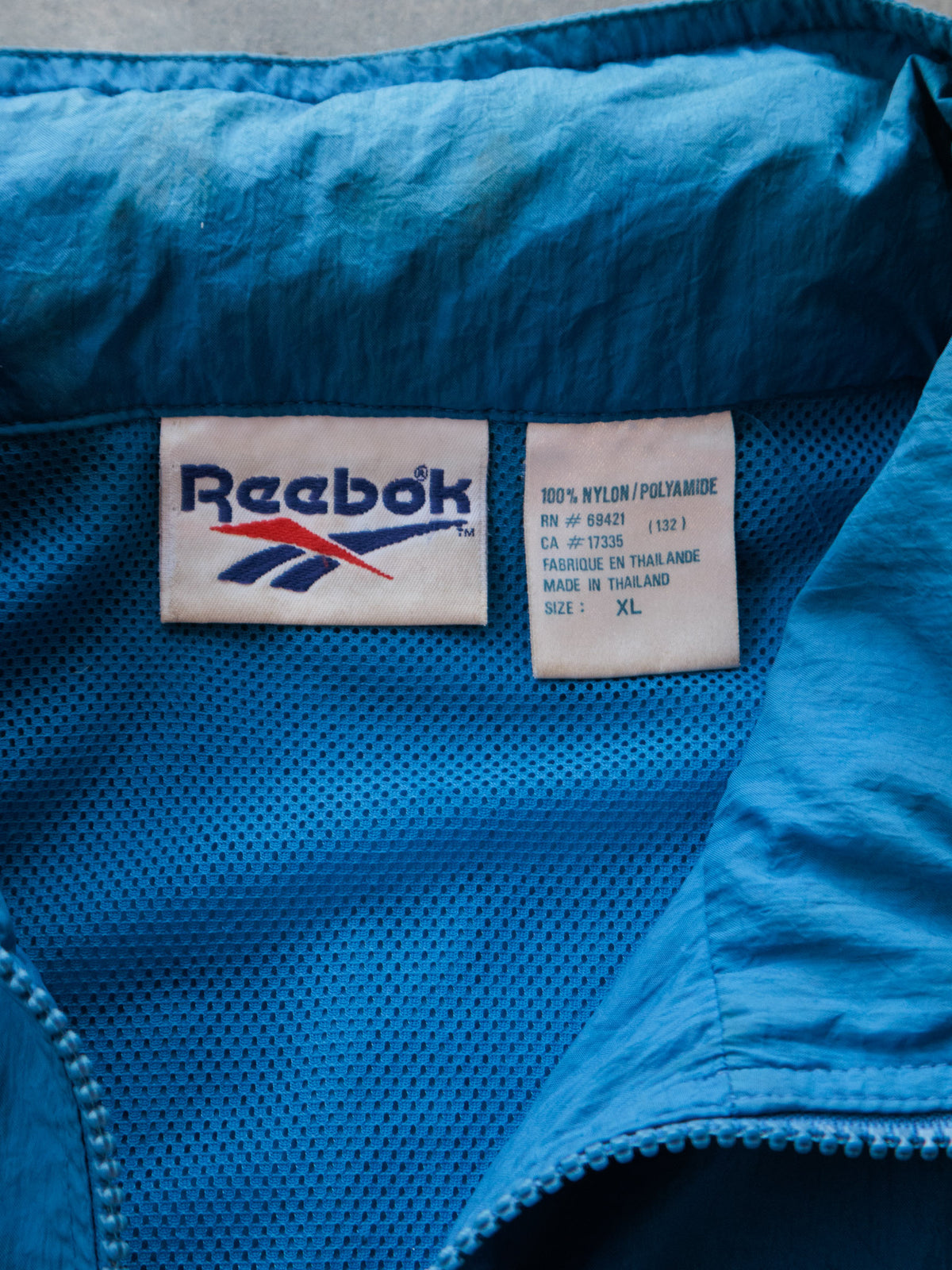 Vintage 90s Blue Reebok Windbreaker (XL)