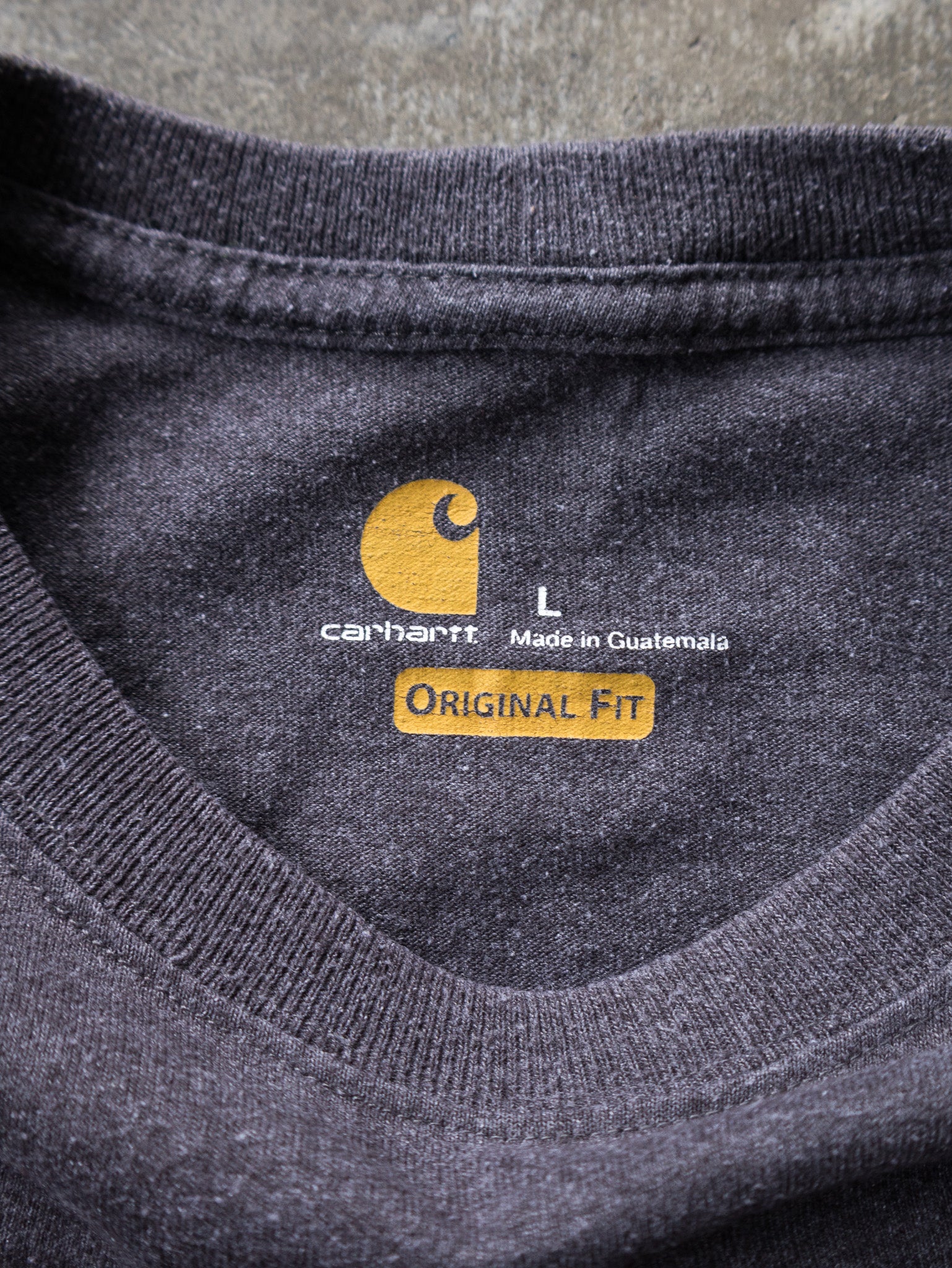 Vintage Grey Carhartt Pocket Tee (L)