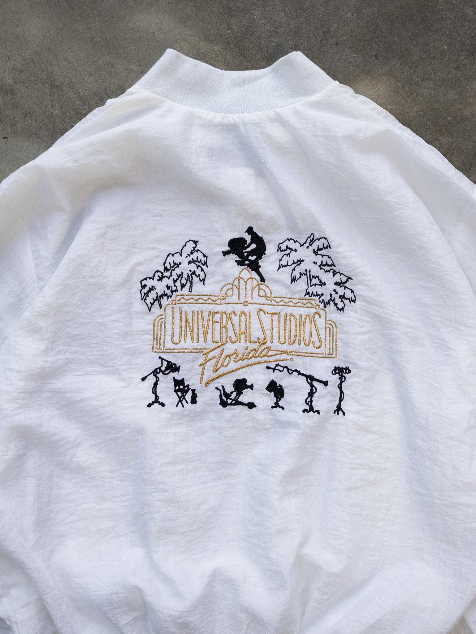 Vintage 90s White Universal Studios Florida Jacket (2XL)