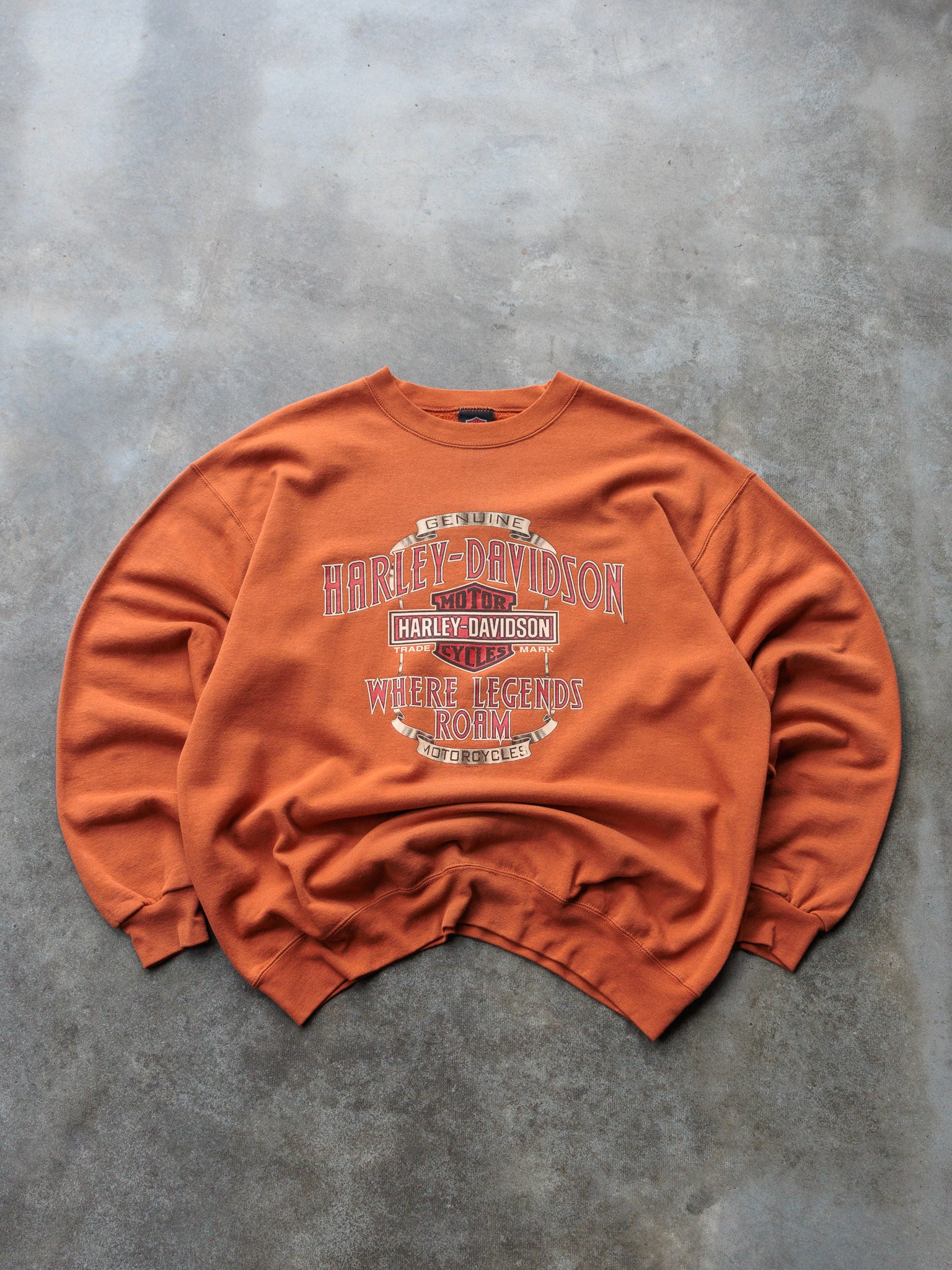 Vintage Orange Harley-Davidson Ohio Sweatshirt (L)