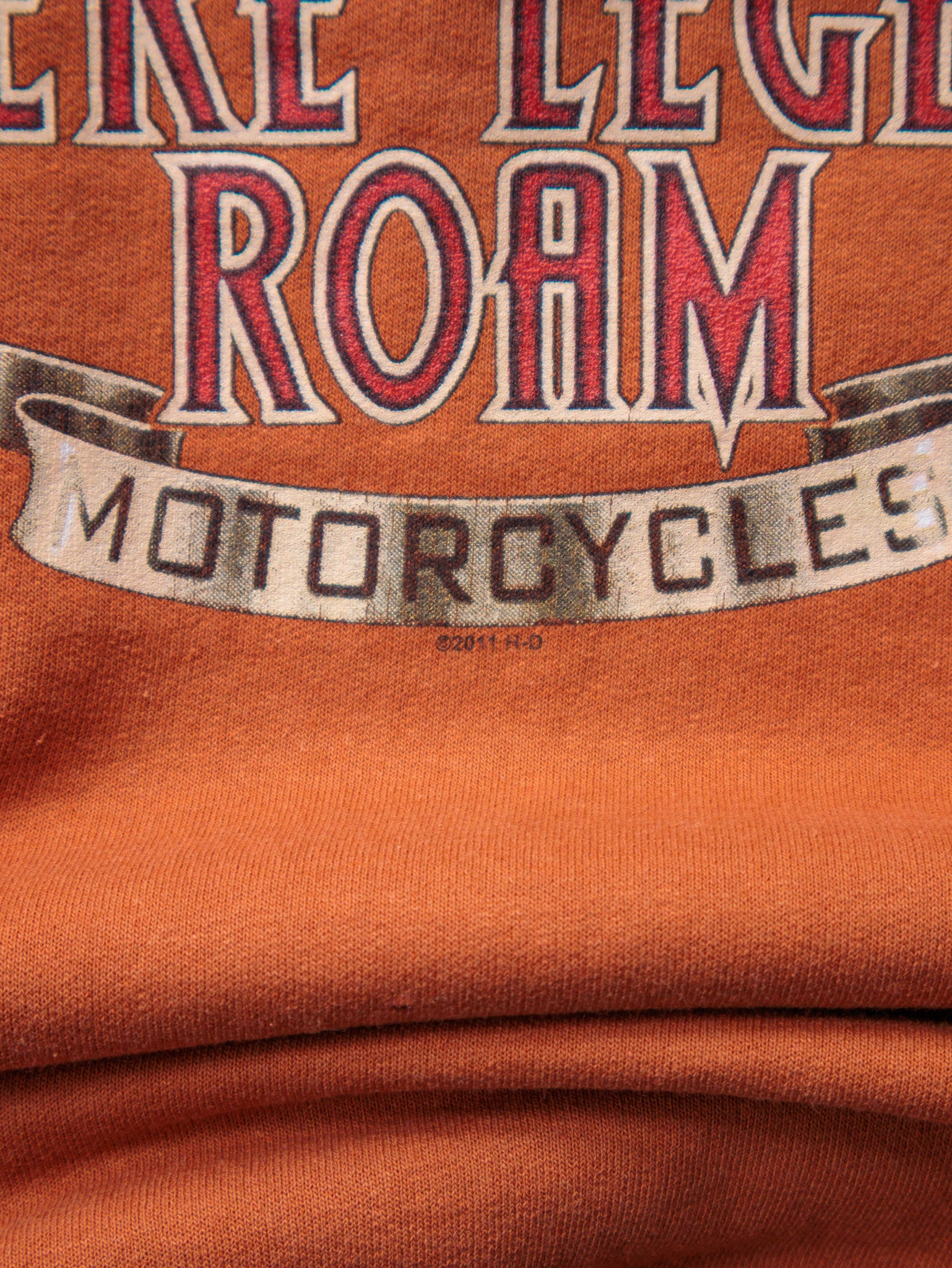 Vintage Orange Harley-Davidson Ohio Sweatshirt (L)