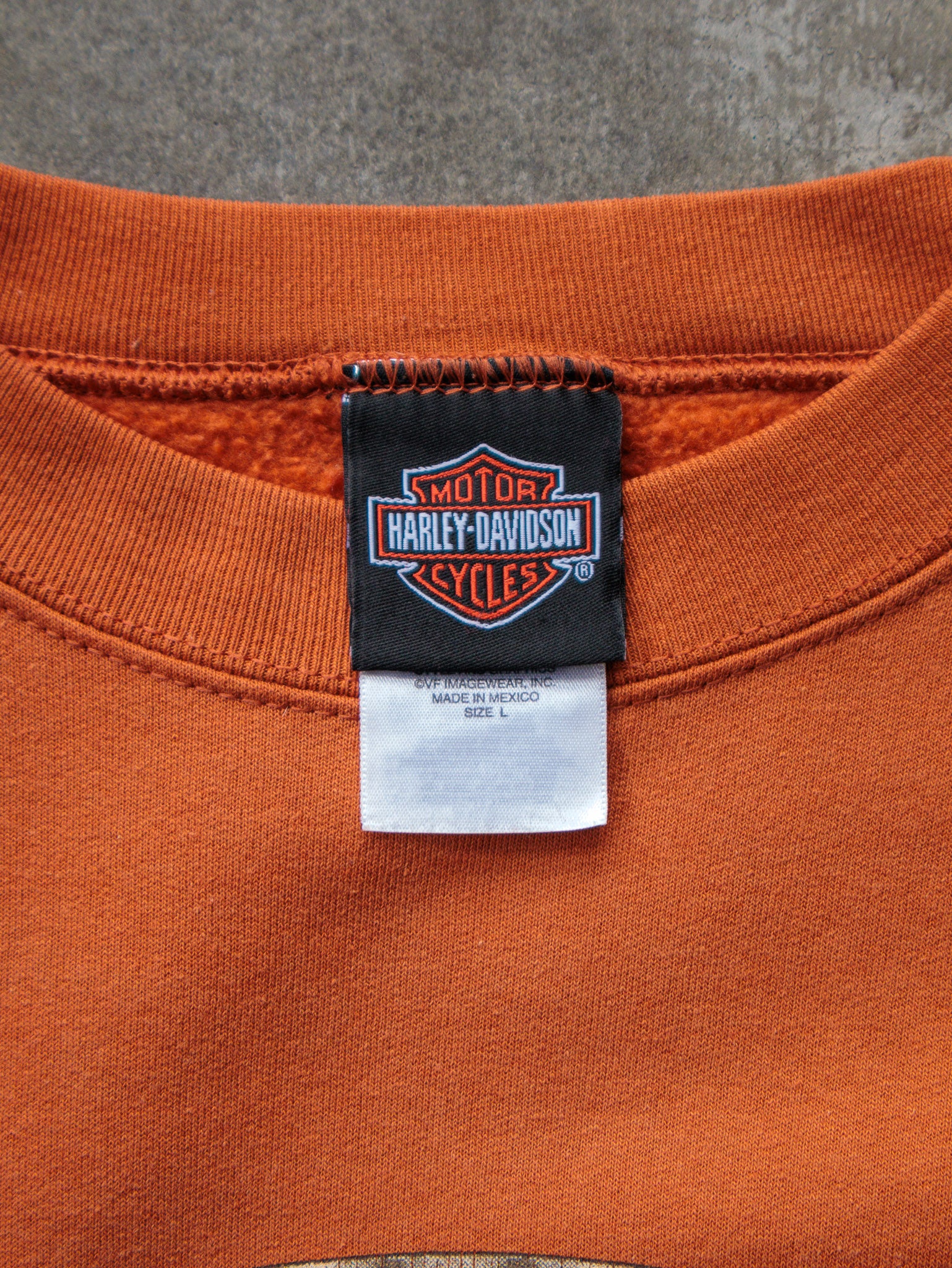 Vintage Orange Harley-Davidson Ohio Sweatshirt (L)