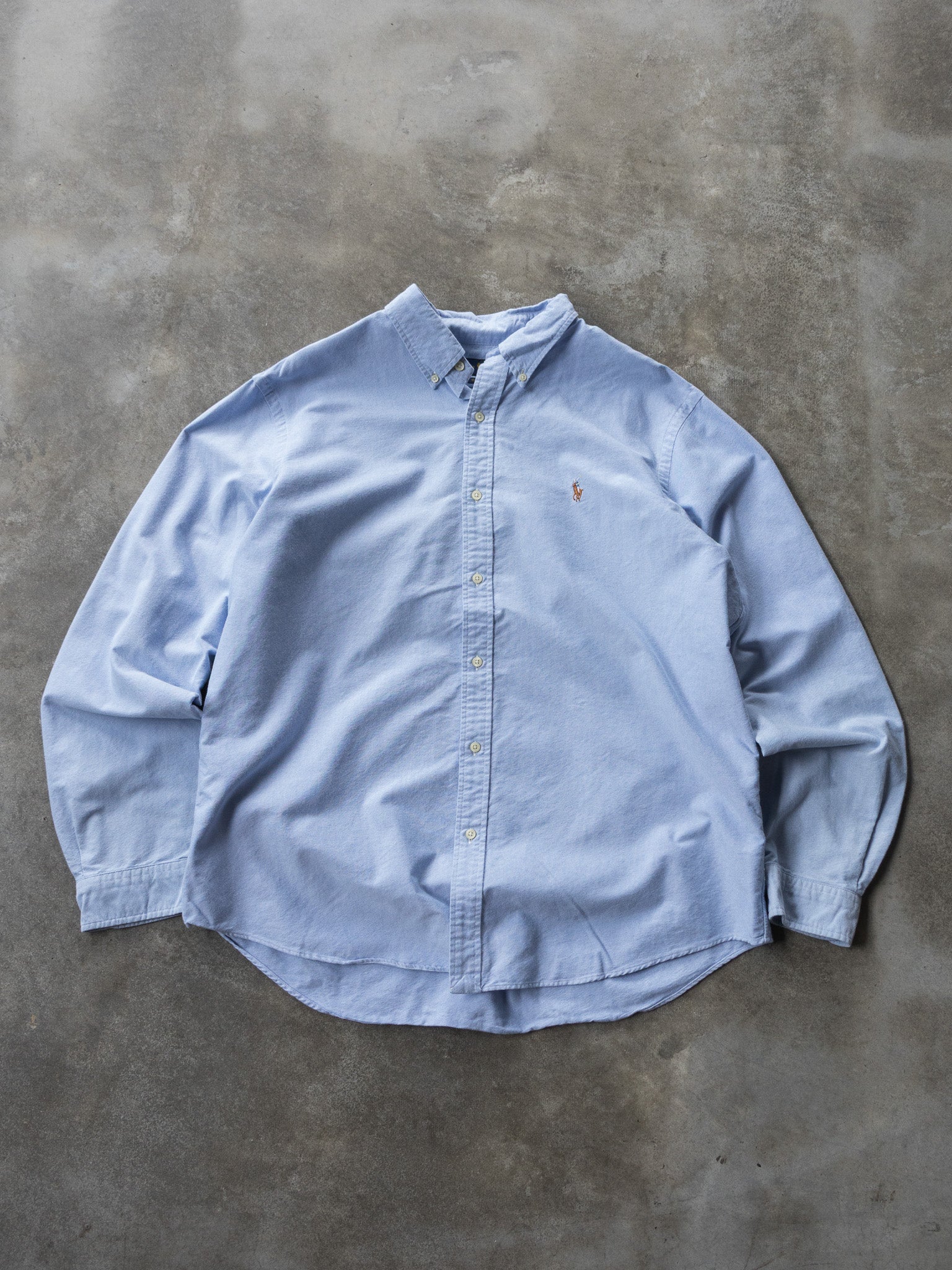 Vintage Blue Ralph Lauren Shirt (2XL)
