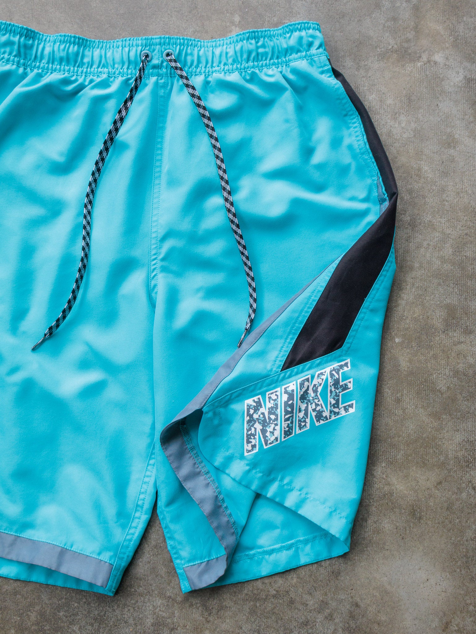 Vintage Turquoise Nike Swim Shorts (M)