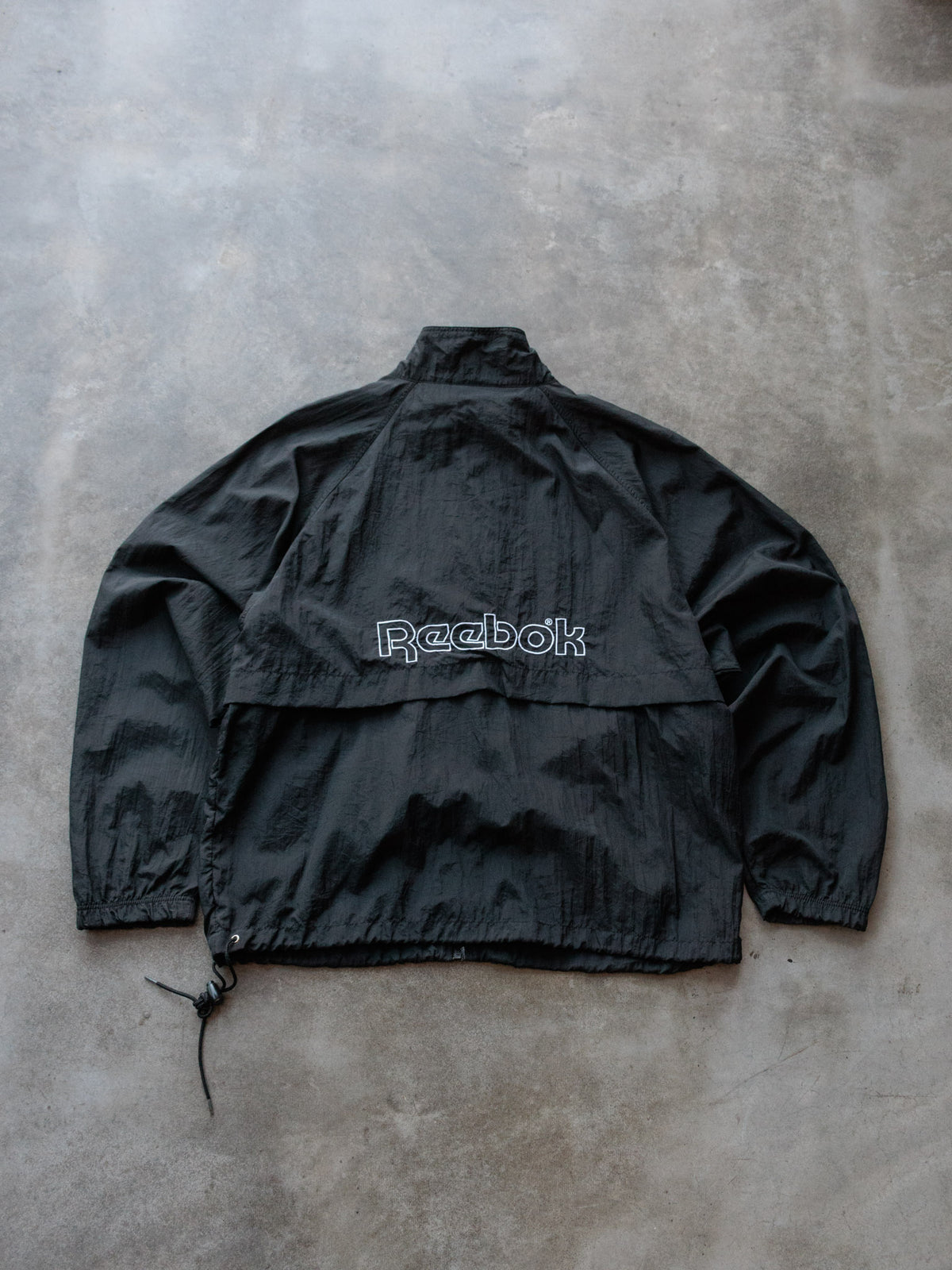 Vintage 90s Black Reebok Windbreaker (L)