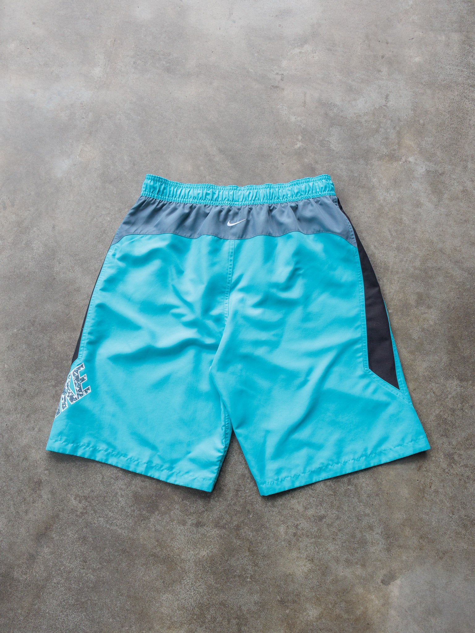Vintage Turquoise Nike Swim Shorts (M)