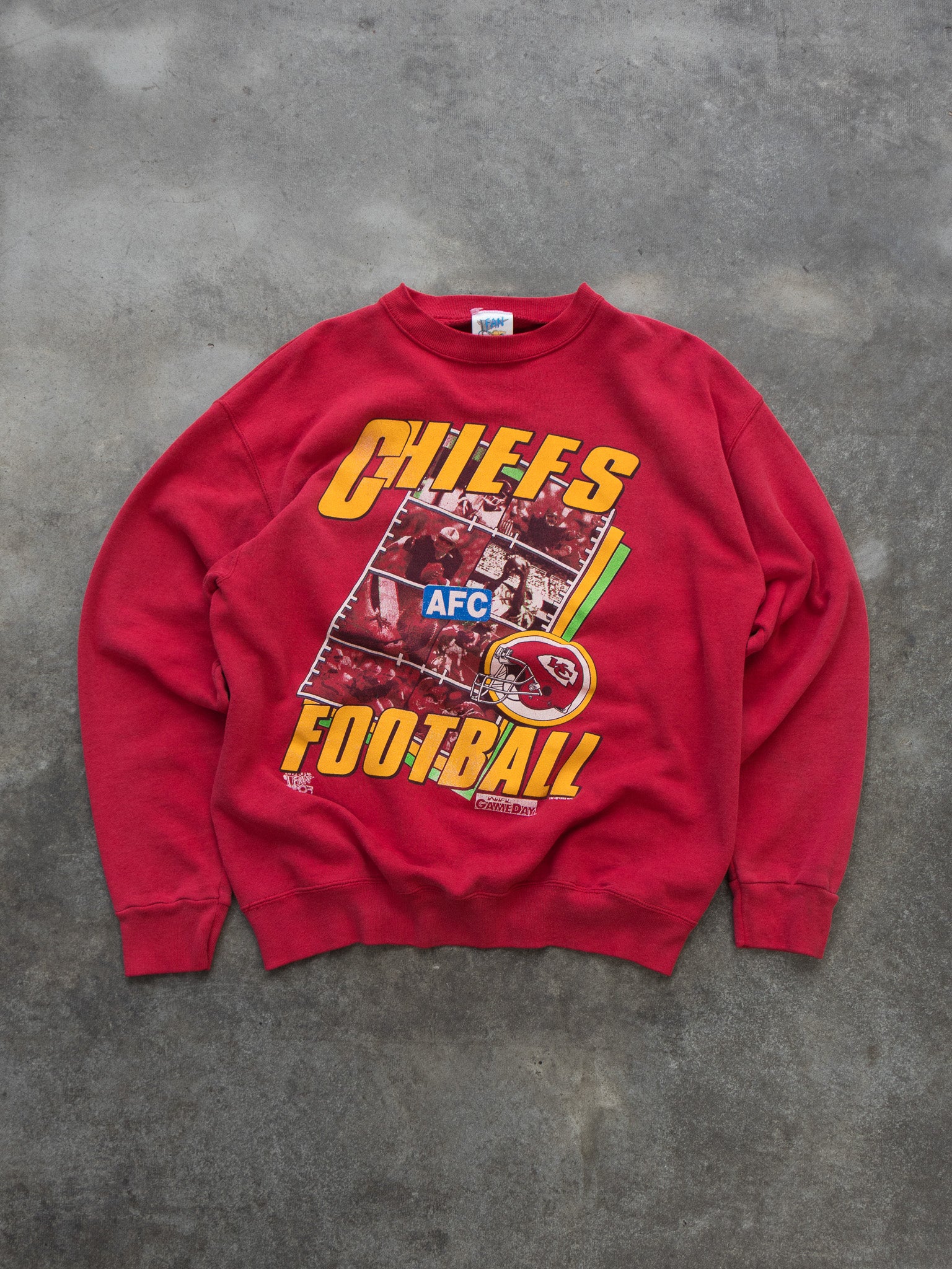 Vintage 90s Red Kansas City Chiefs Sweatshirt (L)