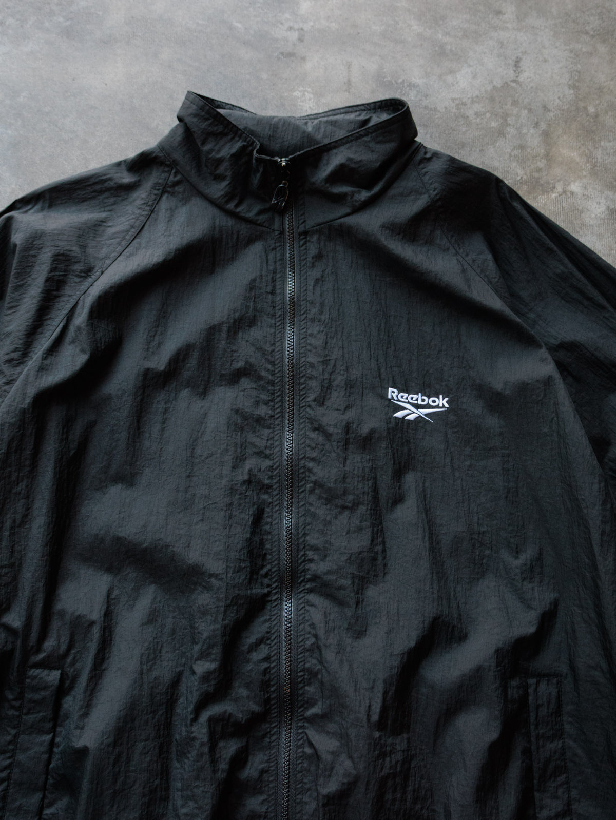 Vintage 00s Black Reebok Windbreaker (XL)