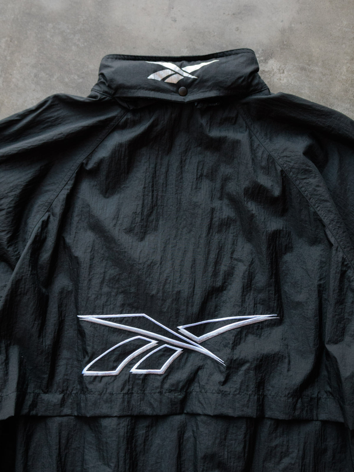 Vintage 00s Black Reebok Windbreaker (XL)