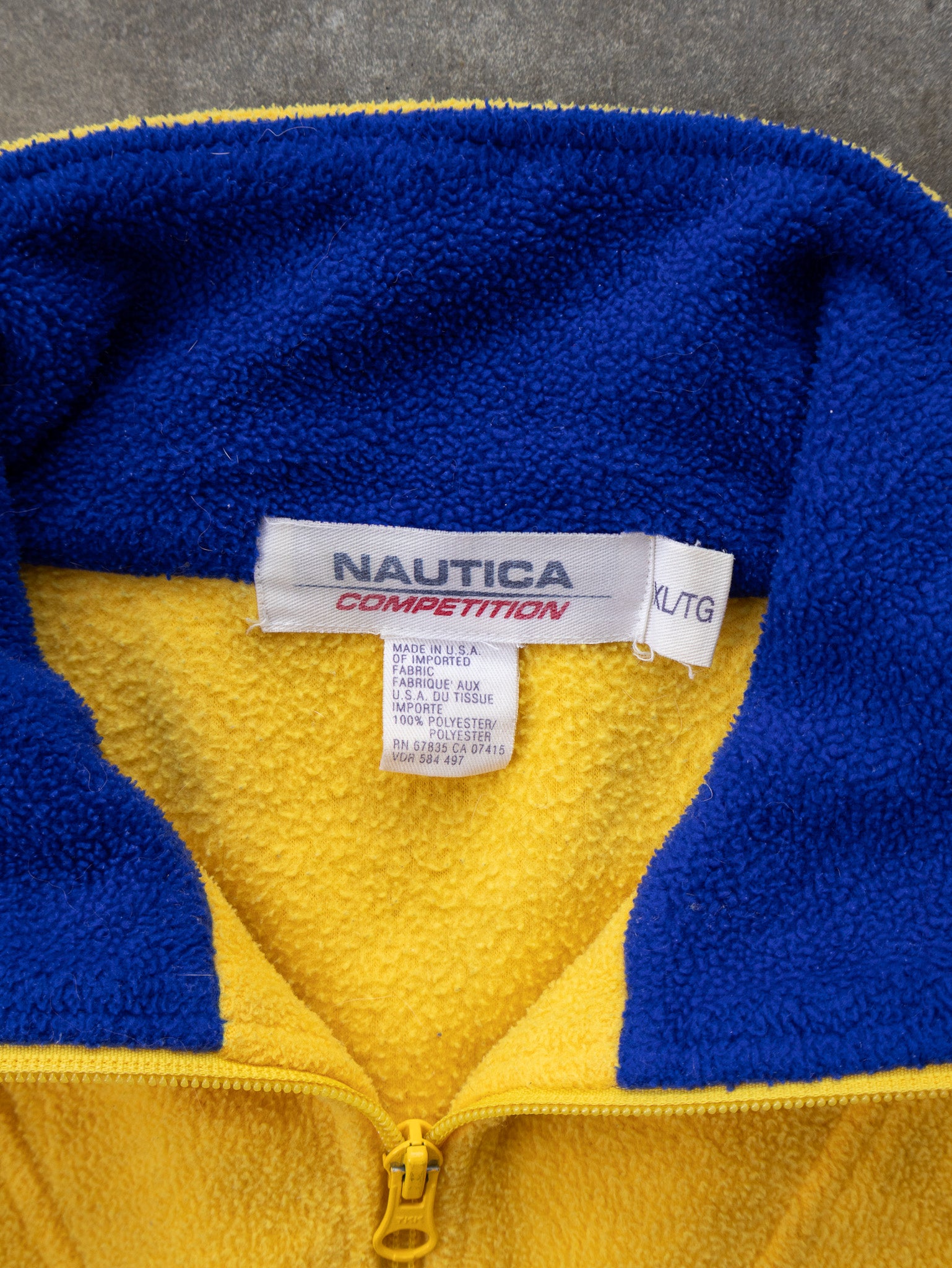 Vintage Yellow Nautica Competition Fleece (XL)