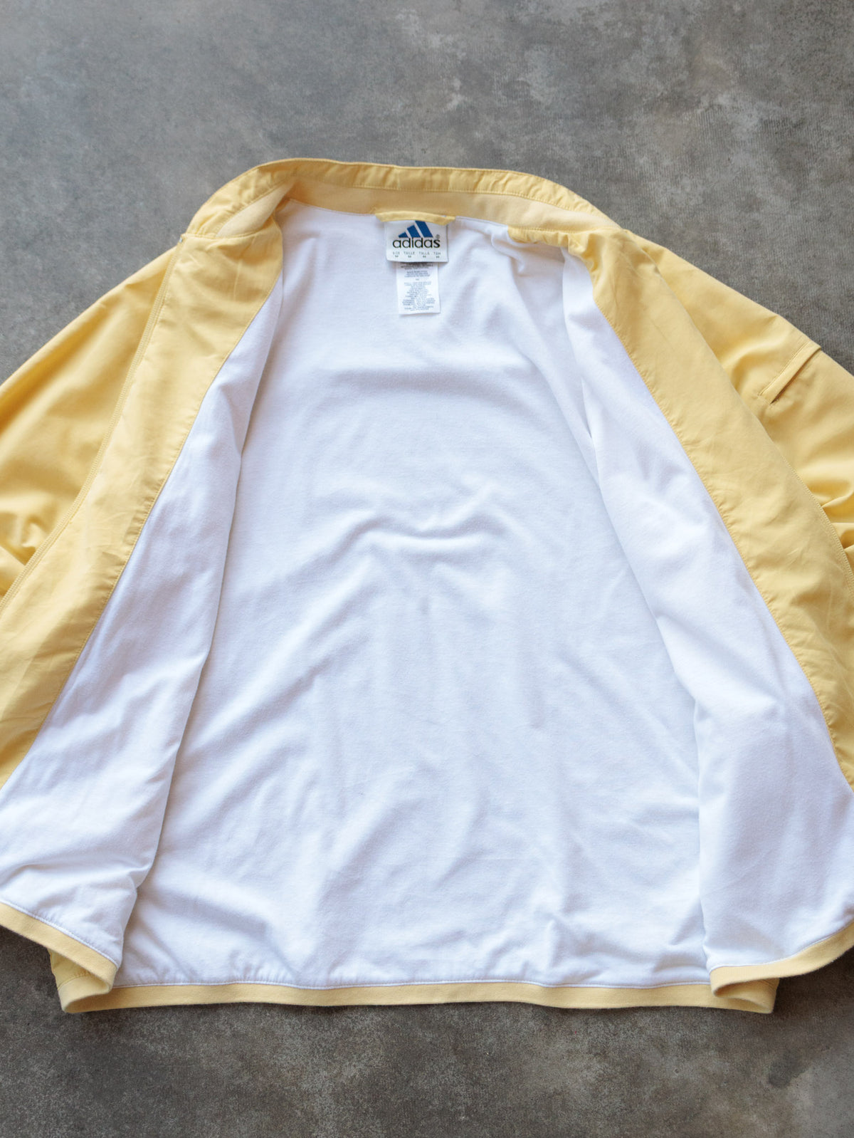 Vintage 00s Yellow Adidas Track Jacket (M)