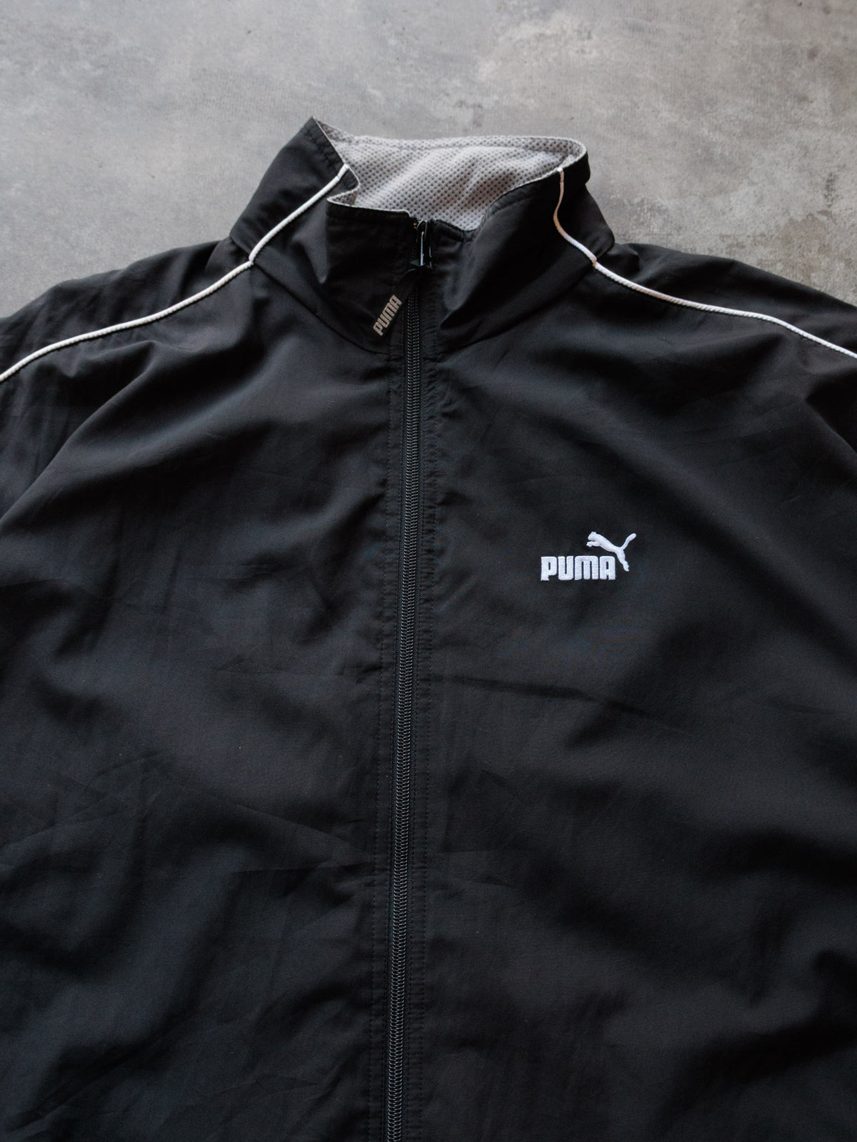 Vintage 00s Black Puma Windbreaker (L)