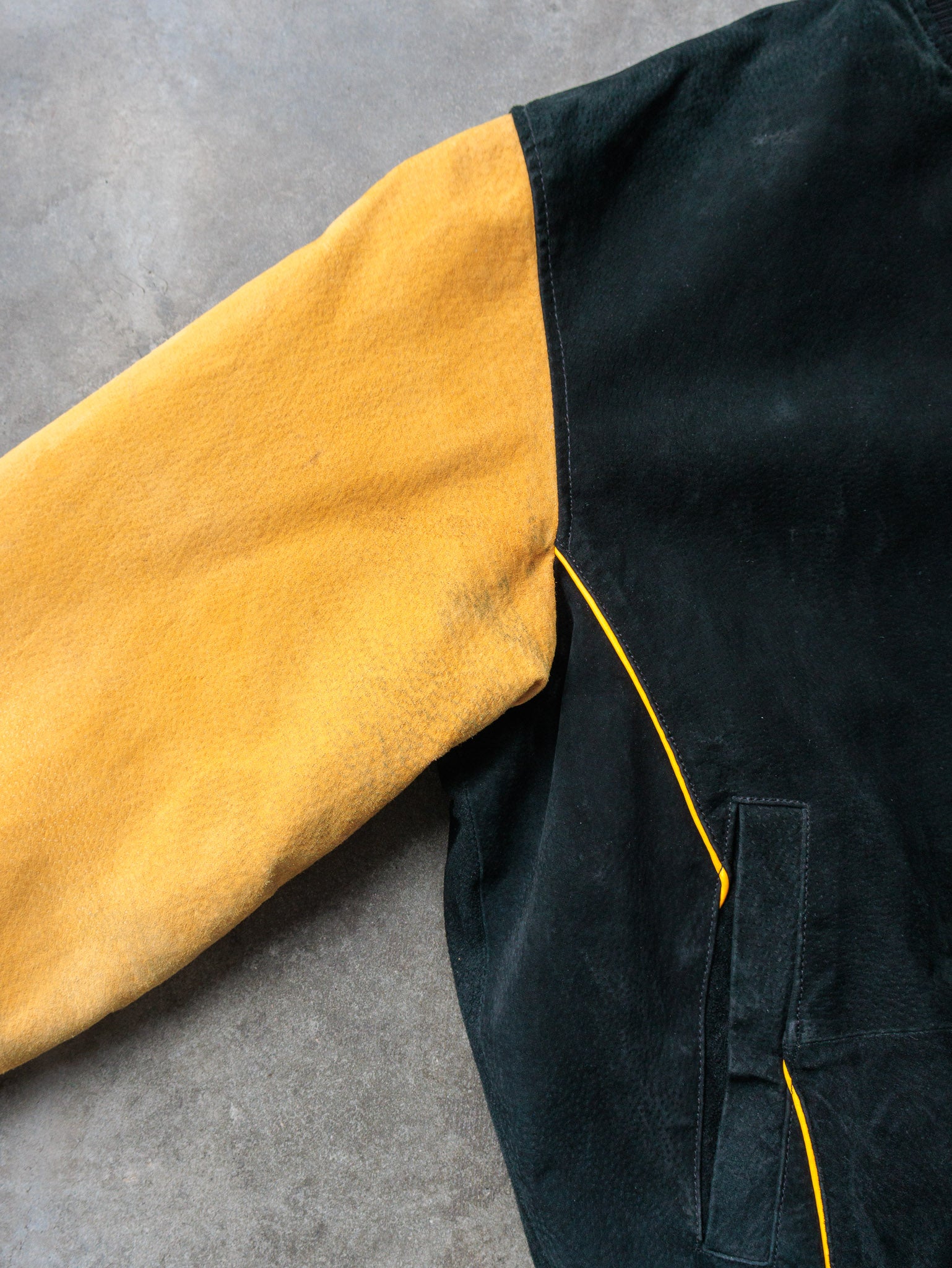 Vintage 00s Pittsburgh Steelers Suede Varsity Jacket (L)