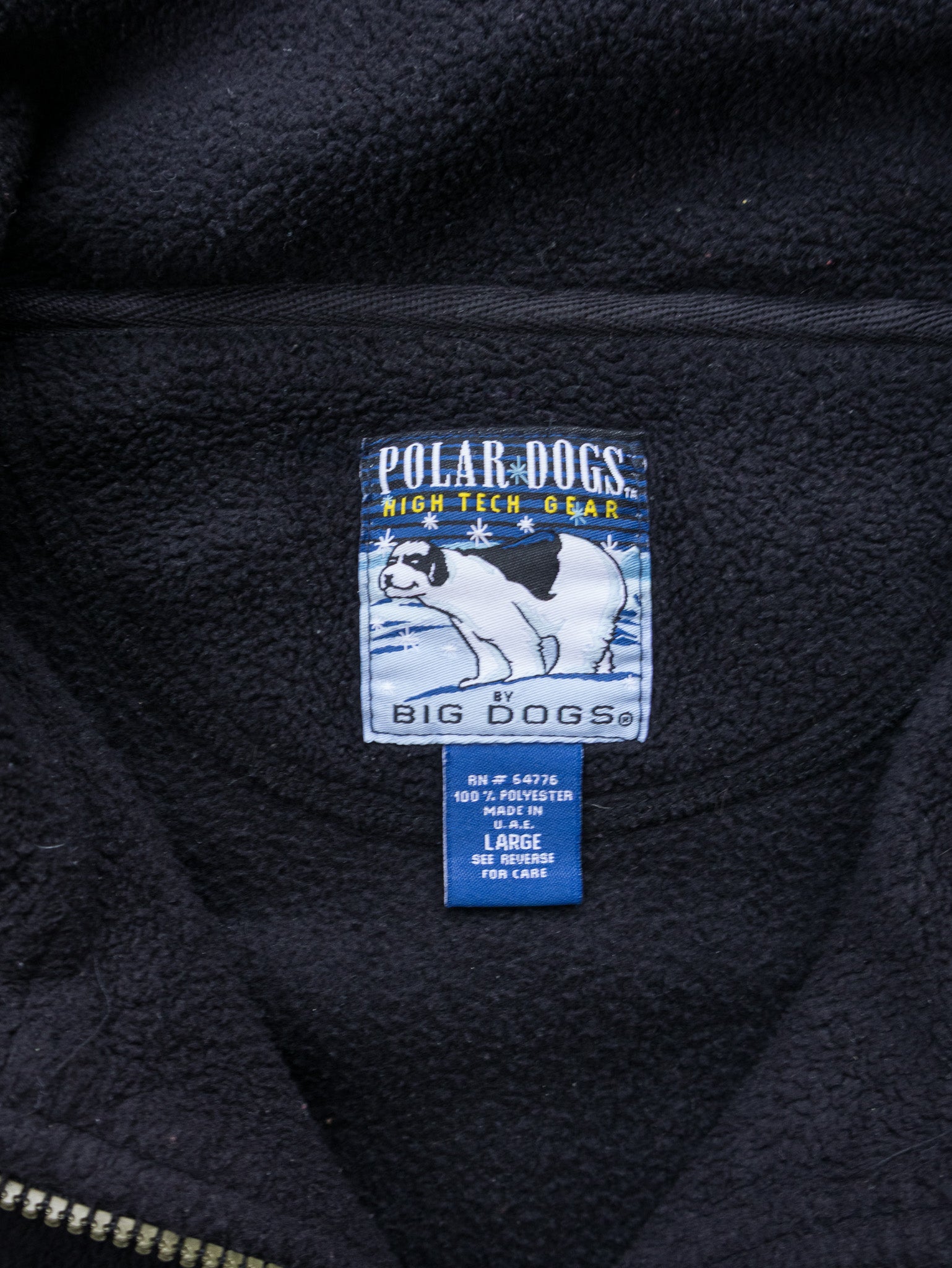 Vintage Black Big Dogs Fleece (XL)