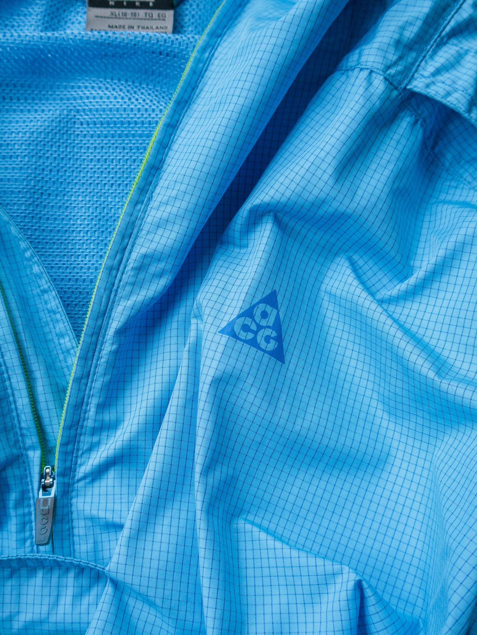 Vintage Blue Nike ACG Grid Pattern Anorak Jacket (16-18Y)