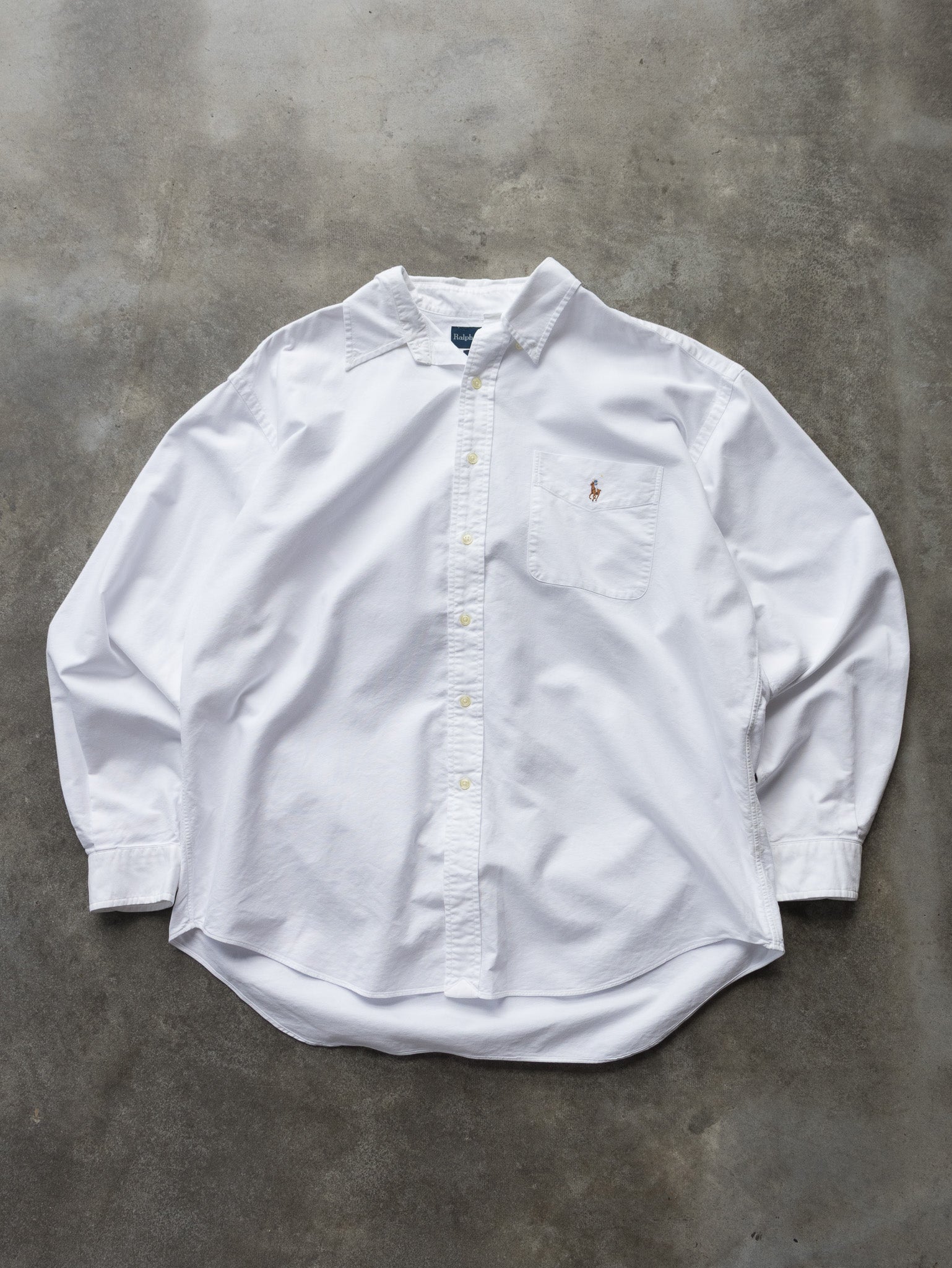 Vintage 90s White Ralph Lauren Shirt (L)