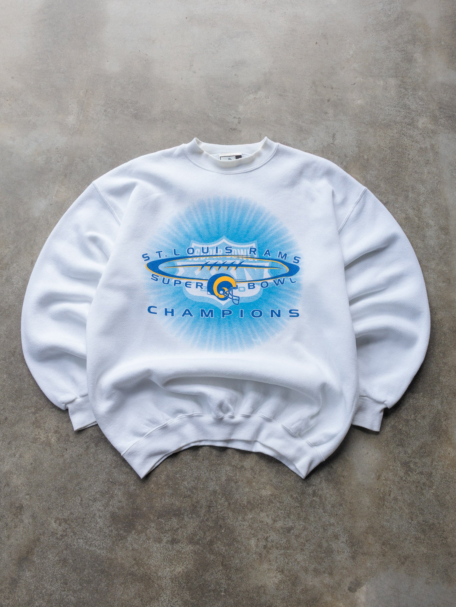 Vintage 00s Puma St. Louis Rams Super Bowl Champs Sweatshirt (L)