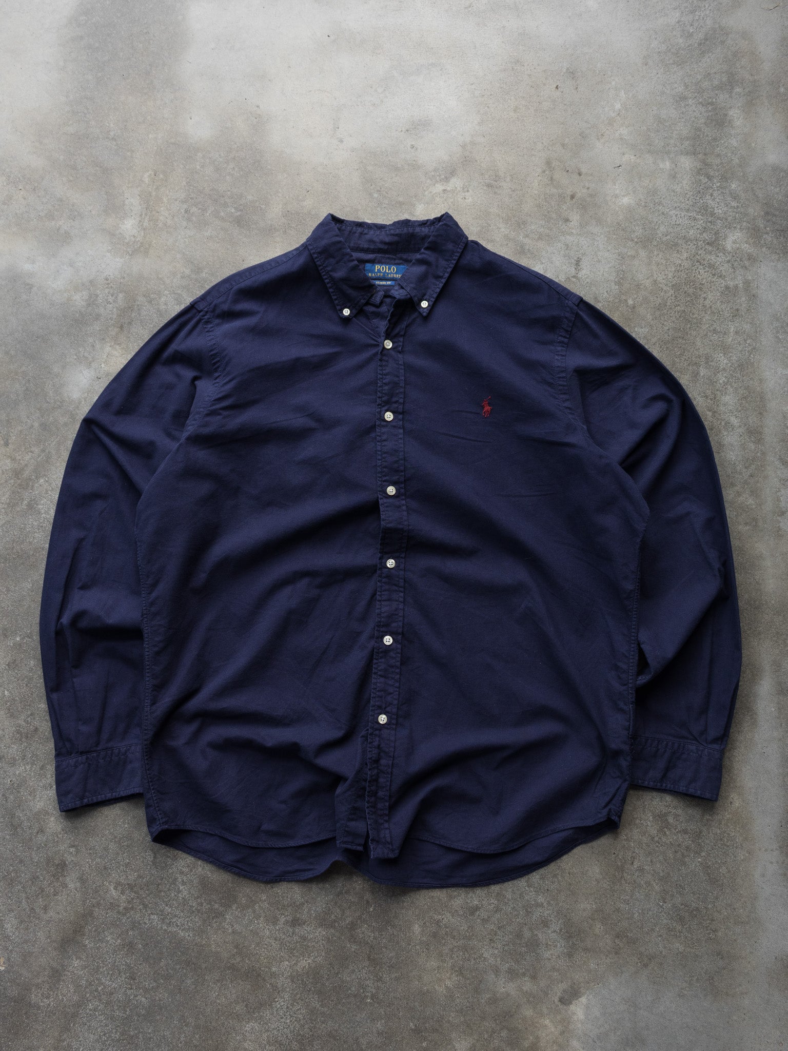 Vintage Navy Ralph Lauren Shirt (XL)