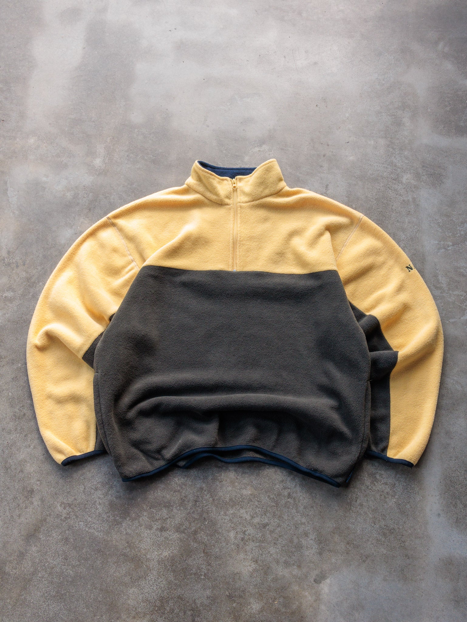 Vintage 90s Nautica Quarter Zip Fleece Sweatshirt (XL)