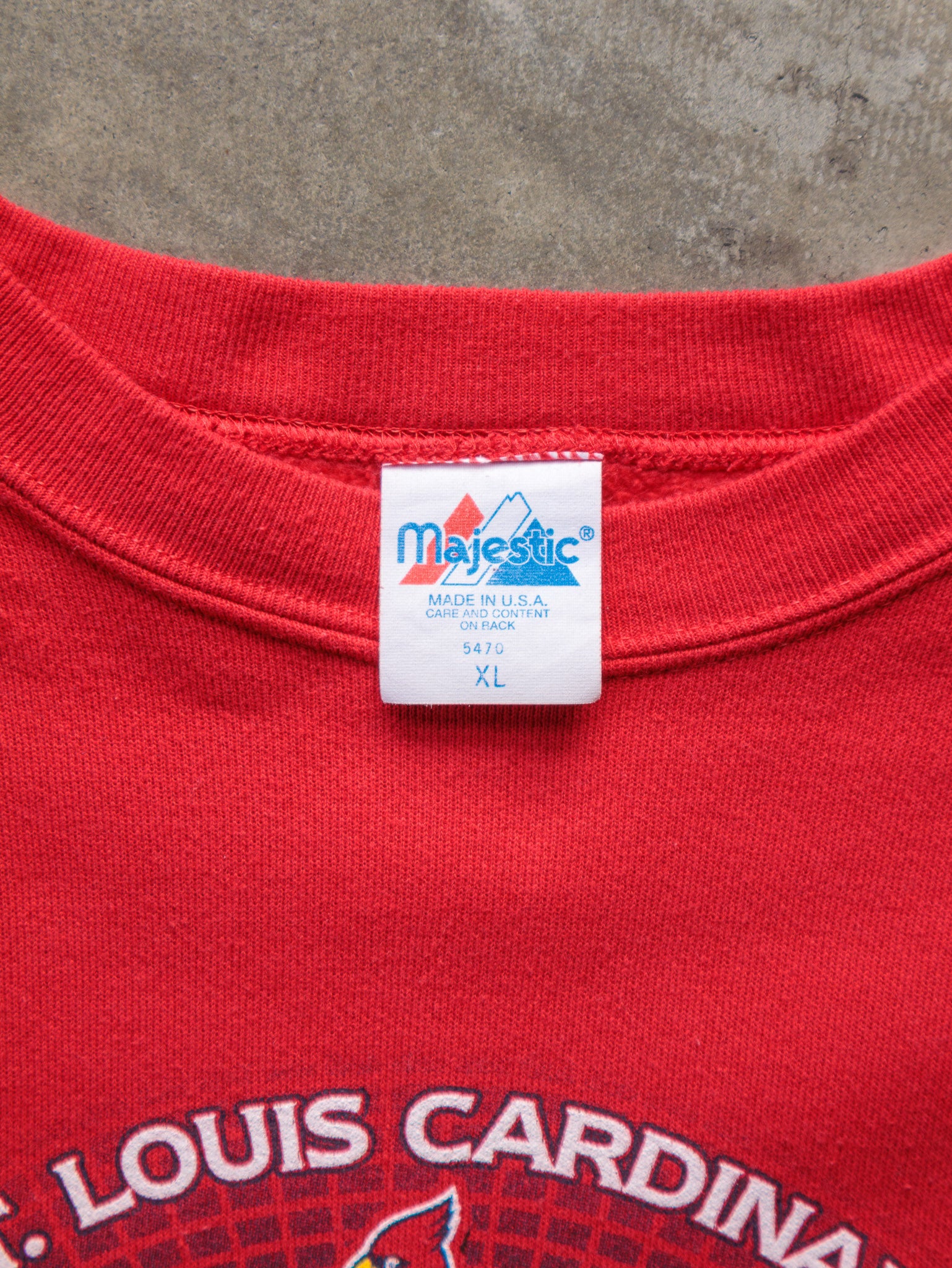 Vintage 2004 Red St. Louis Cardinals Sweatshirt (XL)