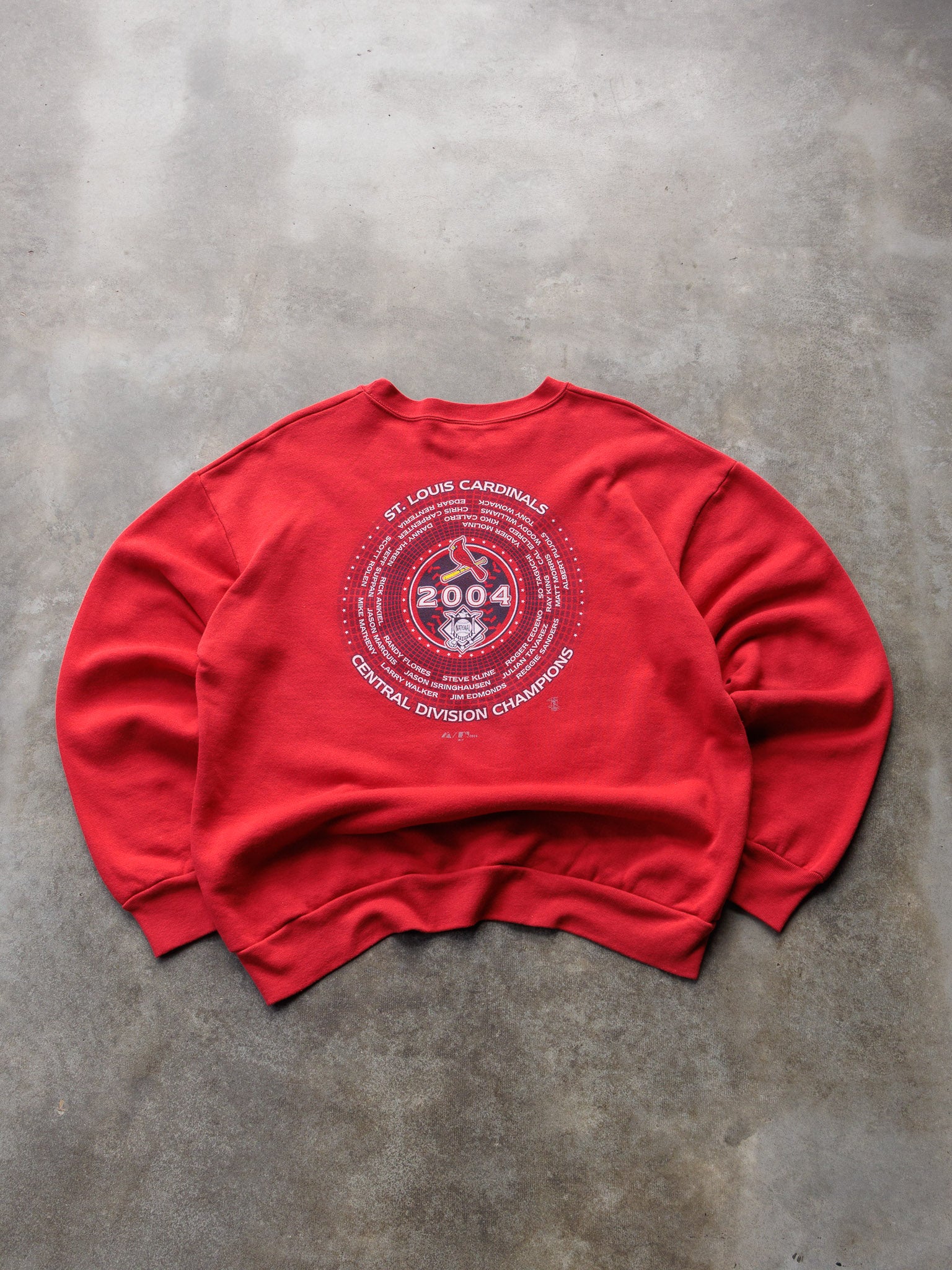Vintage 2004 Red St. Louis Cardinals Sweatshirt (XL)