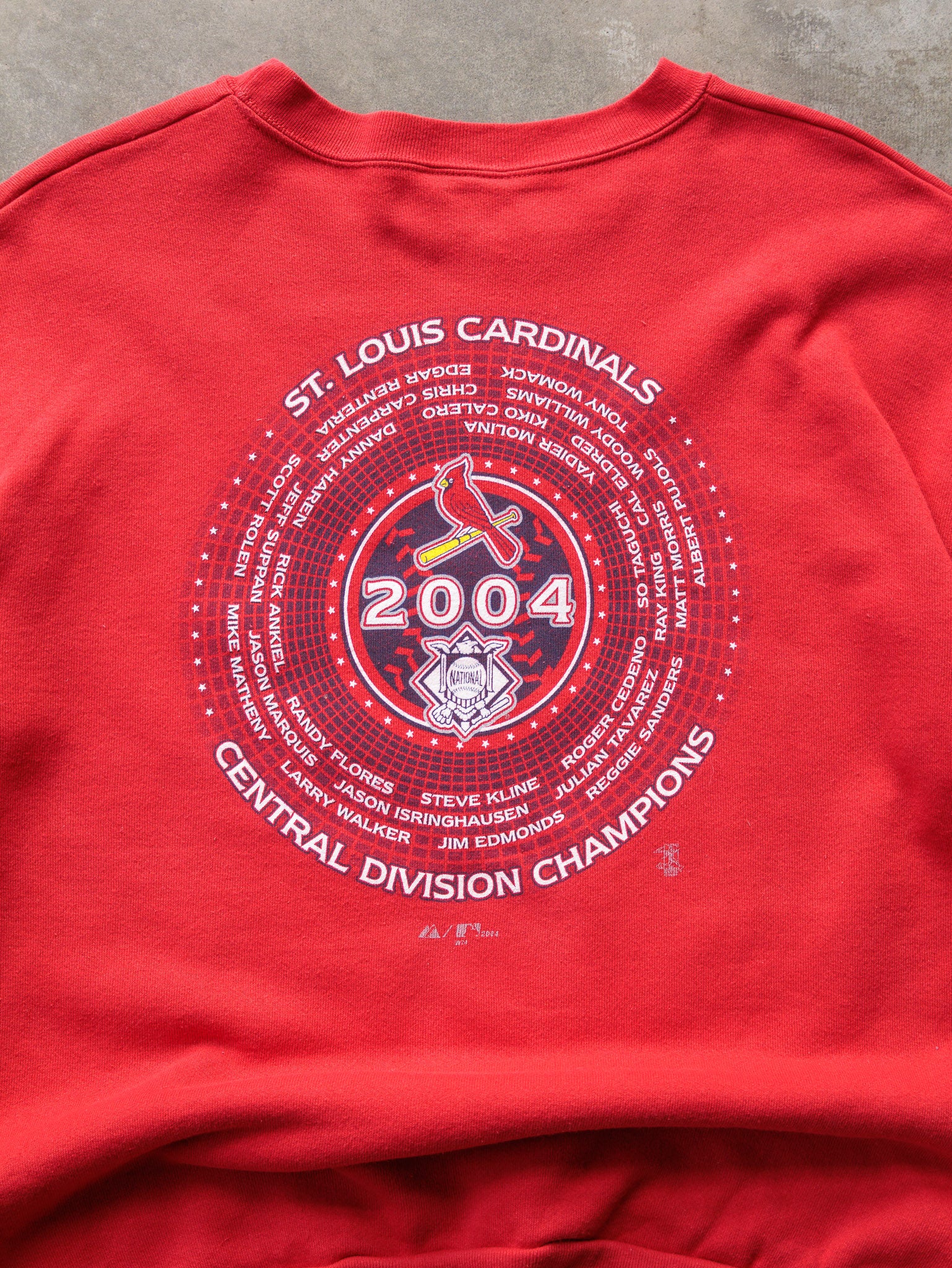 Vintage 2004 Red St. Louis Cardinals Sweatshirt (XL)