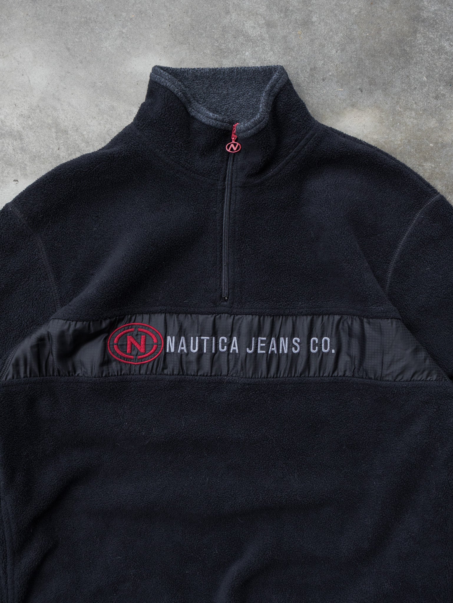 Vintage Nautica Jeans Co. Quarter Zip Fleece (L)