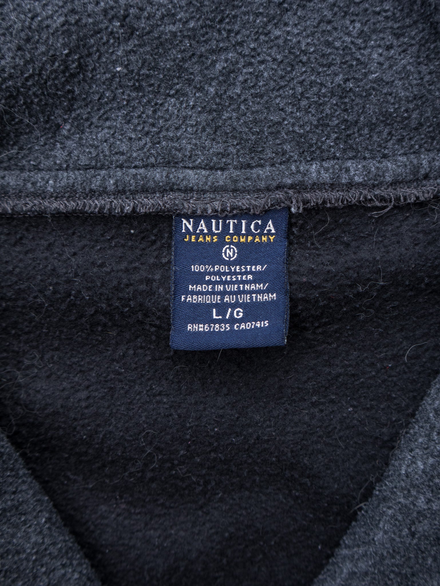 Vintage Nautica Jeans Co. Quarter Zip Fleece (L)