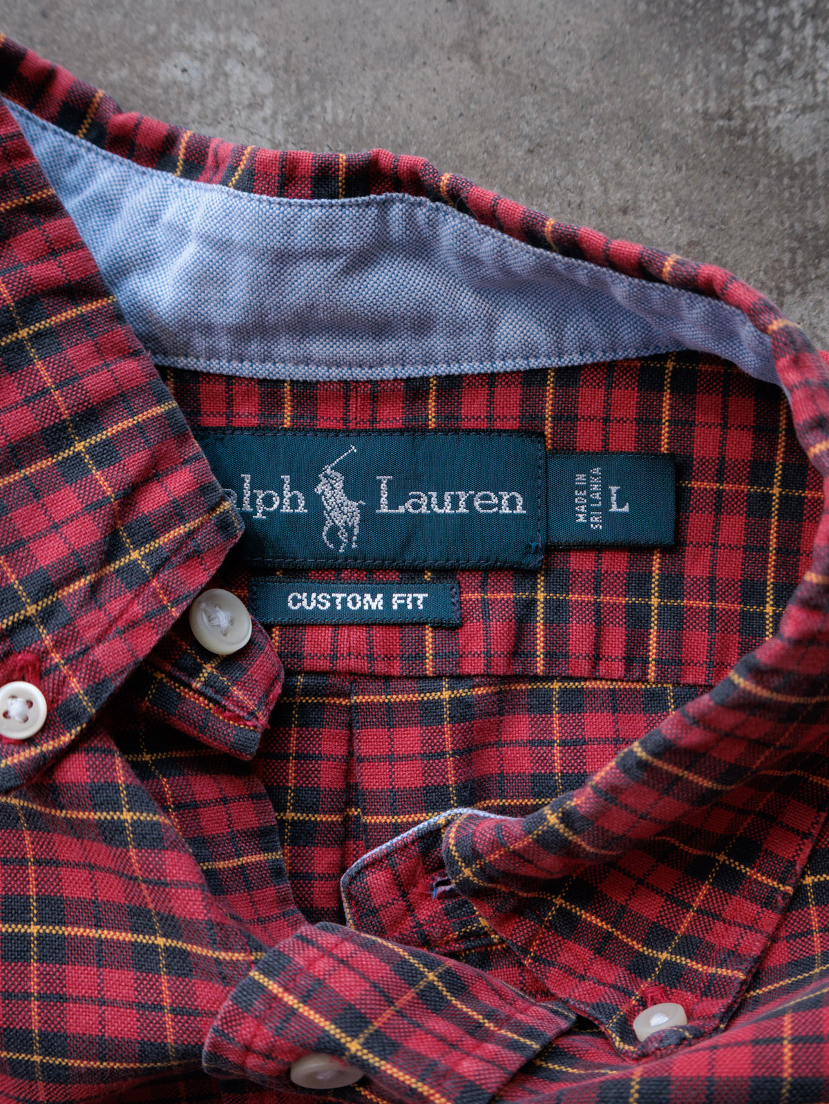 Vintage 00s Red Tartan Ralph Lauren Shirt (L)
