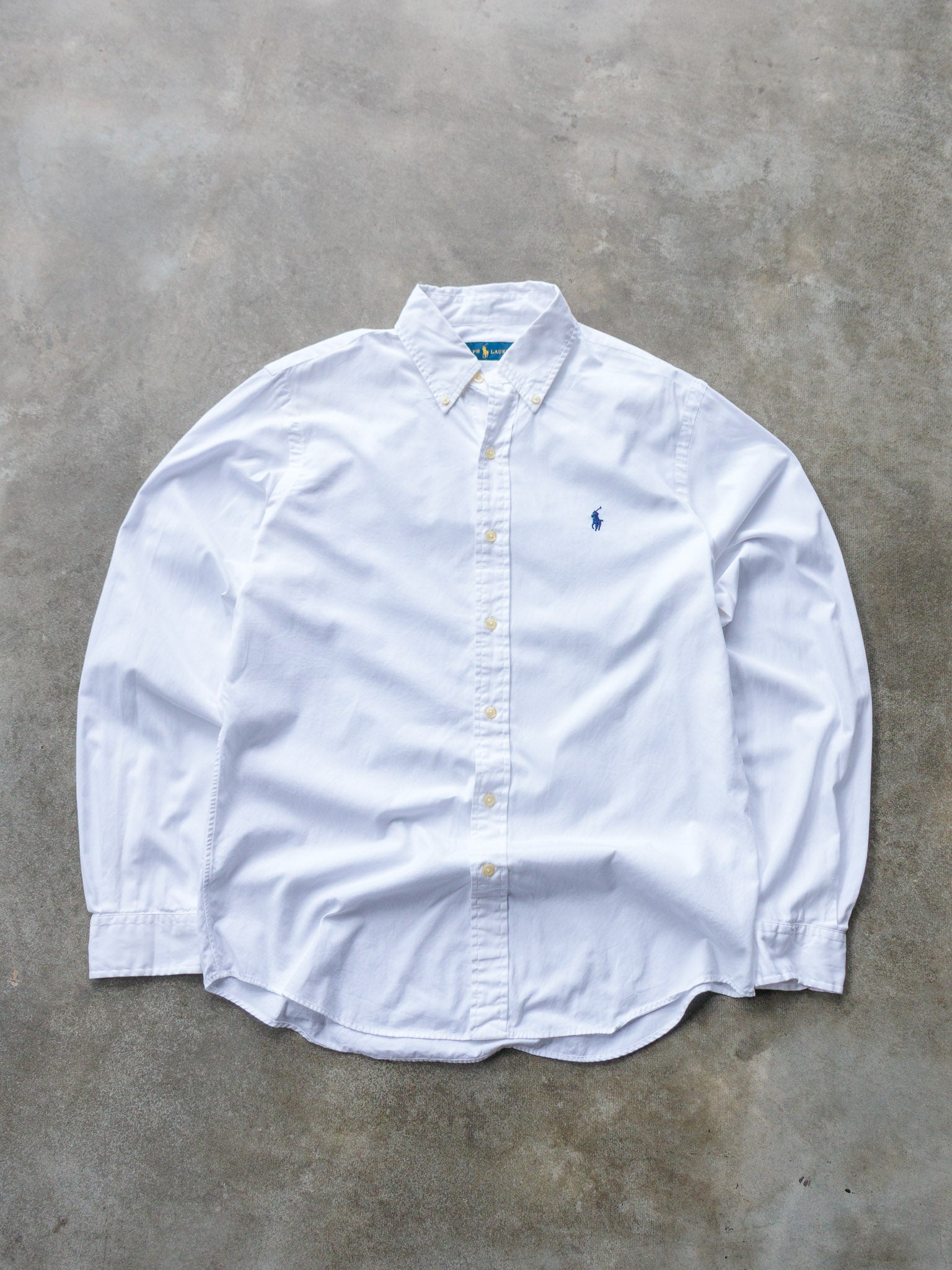 Vintage White Ralph Lauren Shirt (M)
