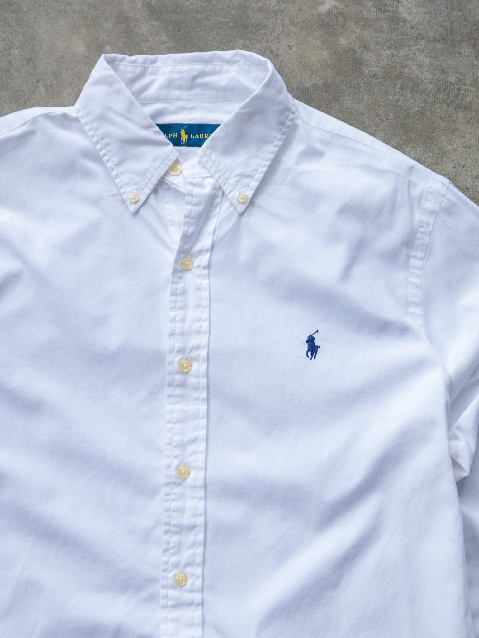 Vintage White Ralph Lauren Shirt (M)
